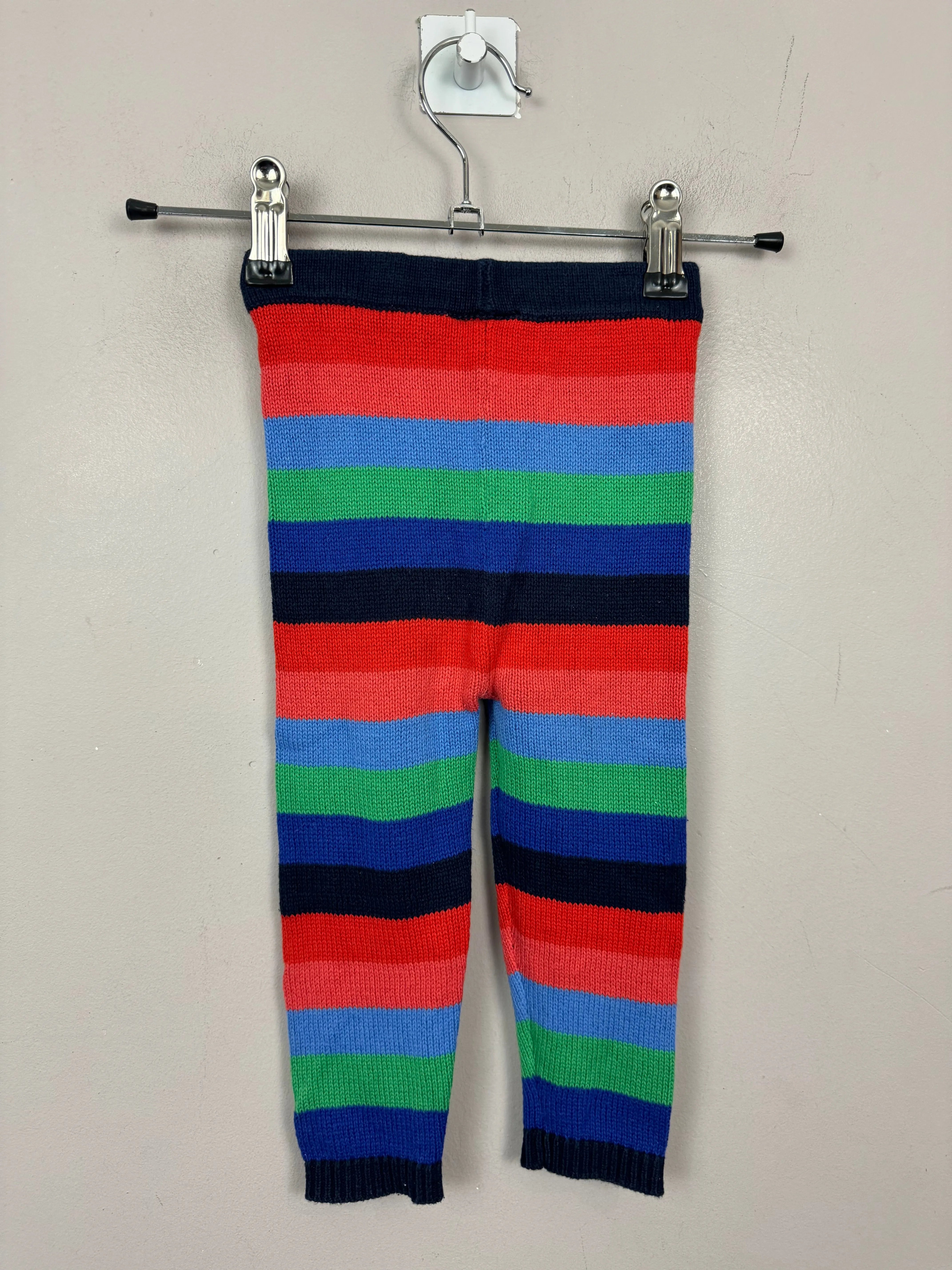 Next stripe knitted trousers 9-12m