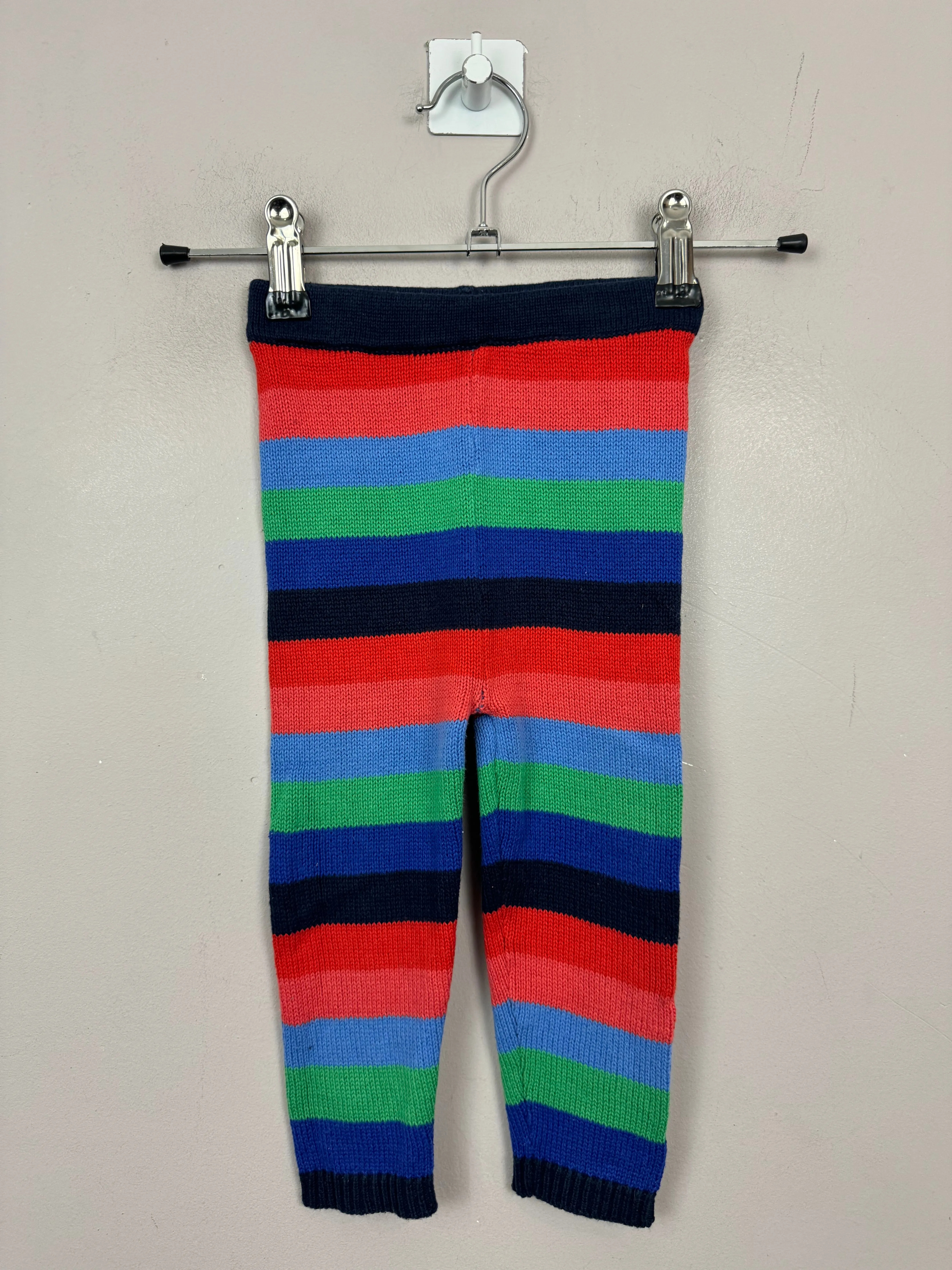 Next stripe knitted trousers 9-12m