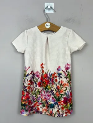 Next texture weave floral dress 12-18m