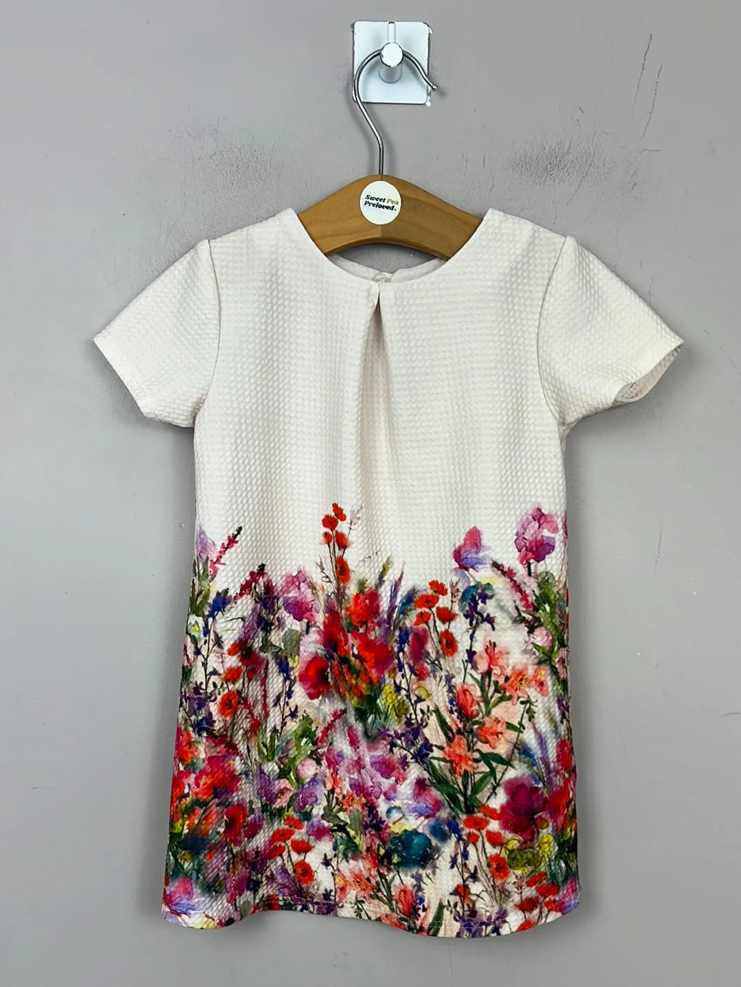 Next texture weave floral dress 12-18m