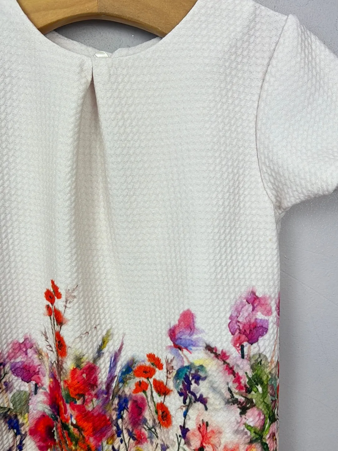 Next texture weave floral dress 12-18m