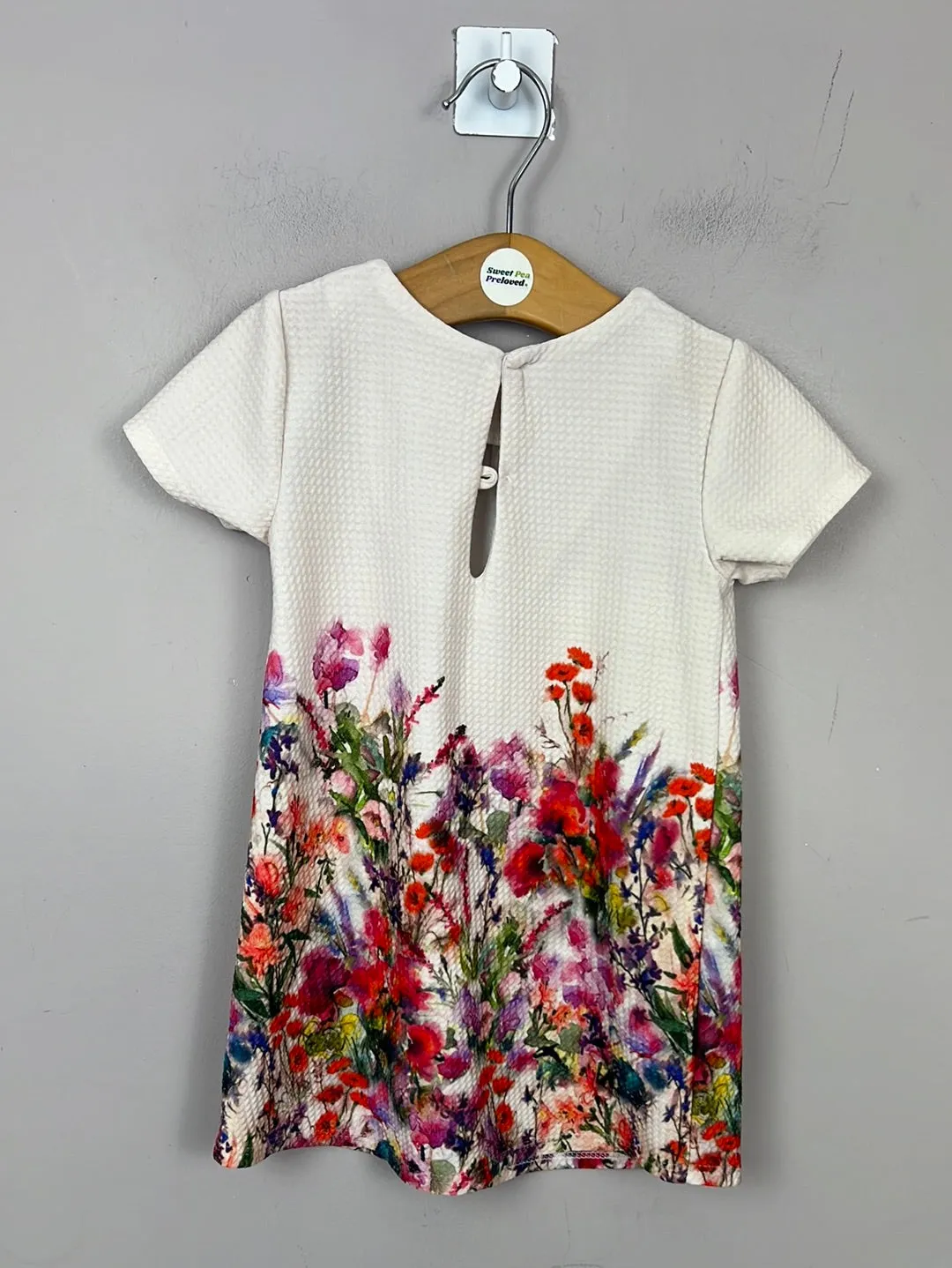 Next texture weave floral dress 12-18m