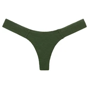 Olive Micro Scrunch Added Coverage Uno Bikini bottom