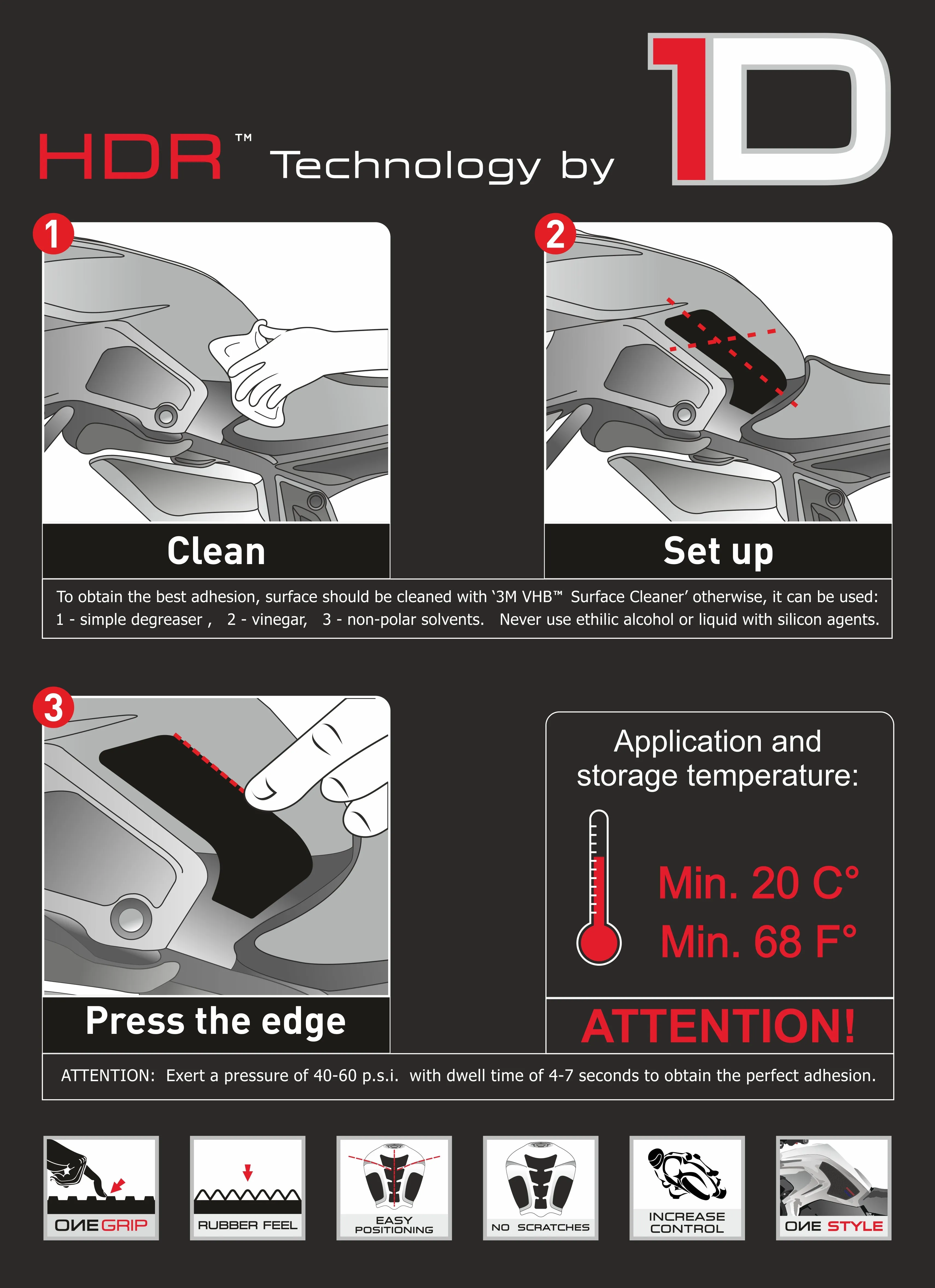 OneDesign Tank Grip For Honda Africa Twin Adv.Sport (2018-)