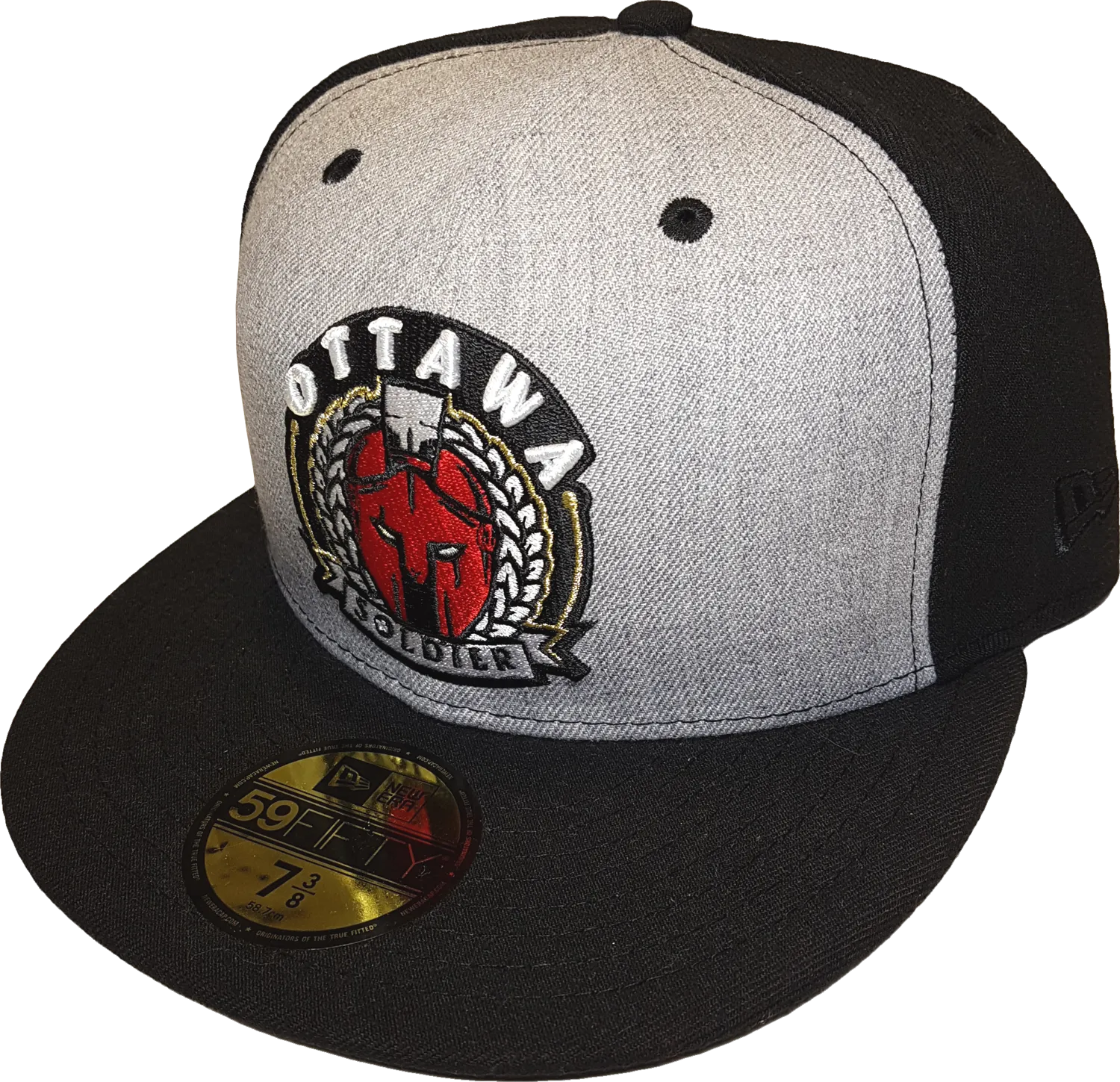 Ottawa Soldier New Era Fitted Heather Grey Front