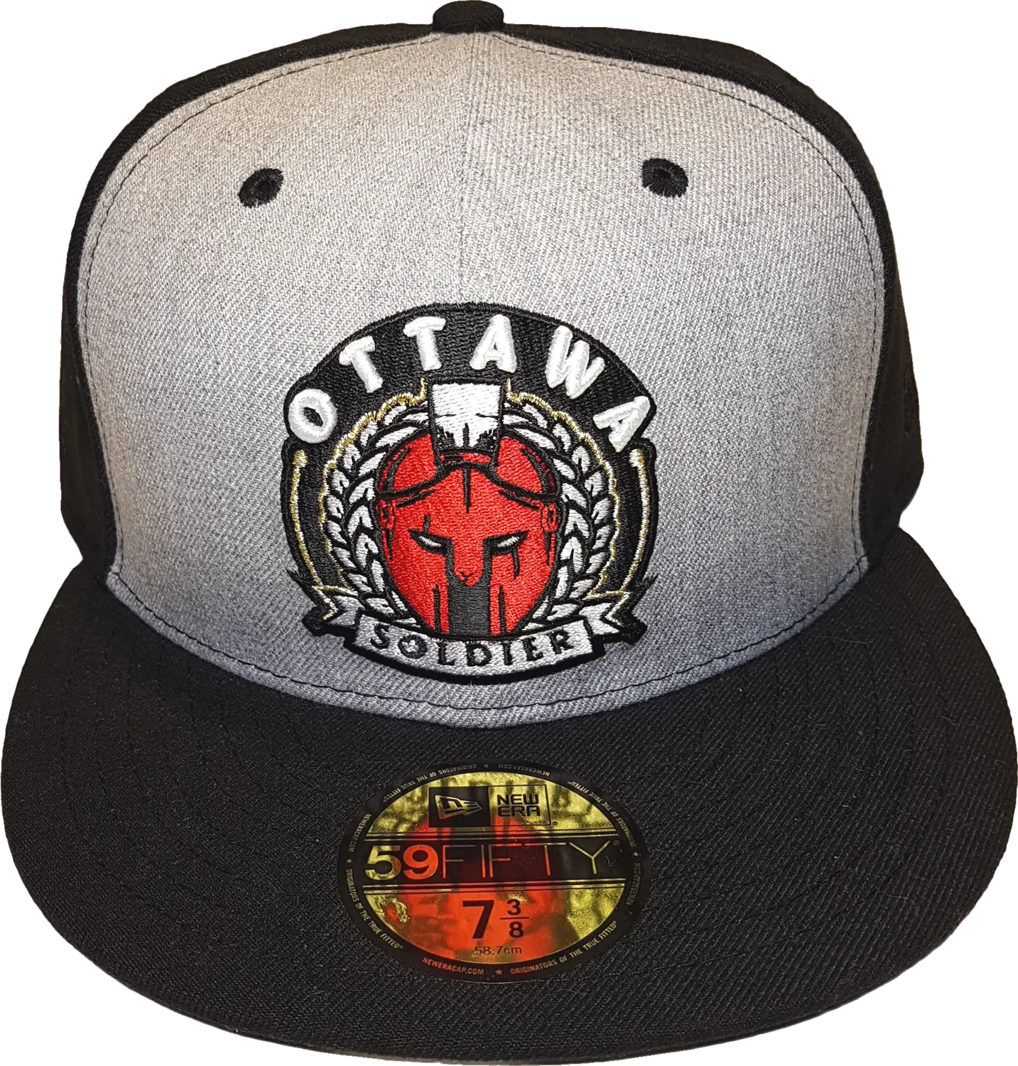 Ottawa Soldier New Era Fitted Heather Grey Front