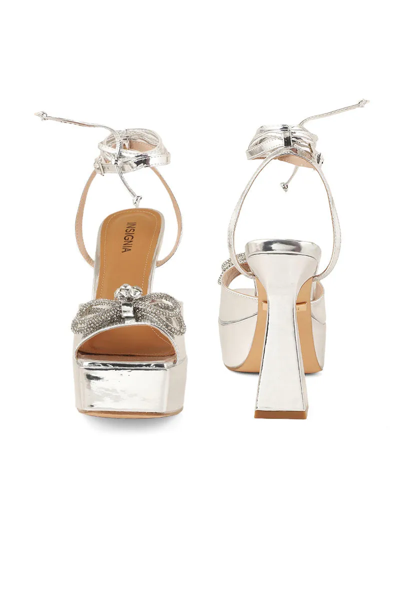 Party Wear Sandal I23454-Silver