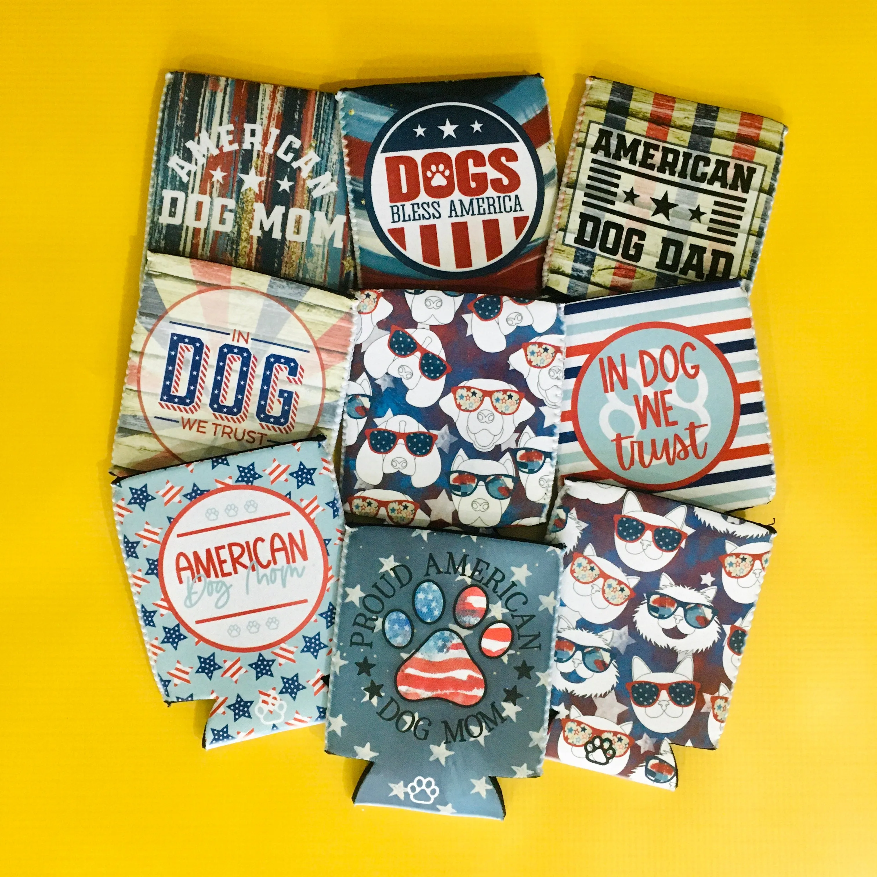 Patriotic Cats Can Cooler