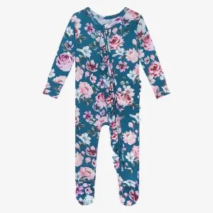 Posh Peanut Keisha Ruffled Zippered Footie