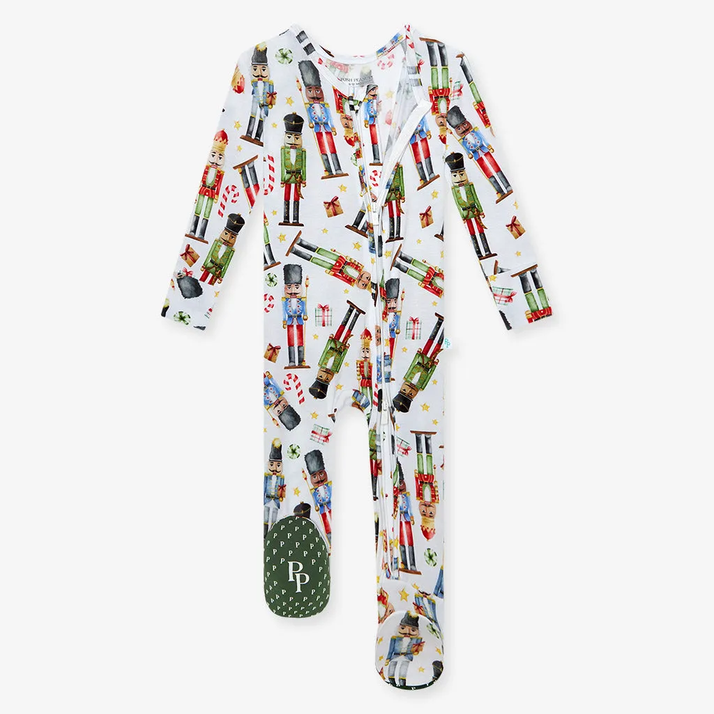 Posh Peanut Nutcracker Footie with Zipper