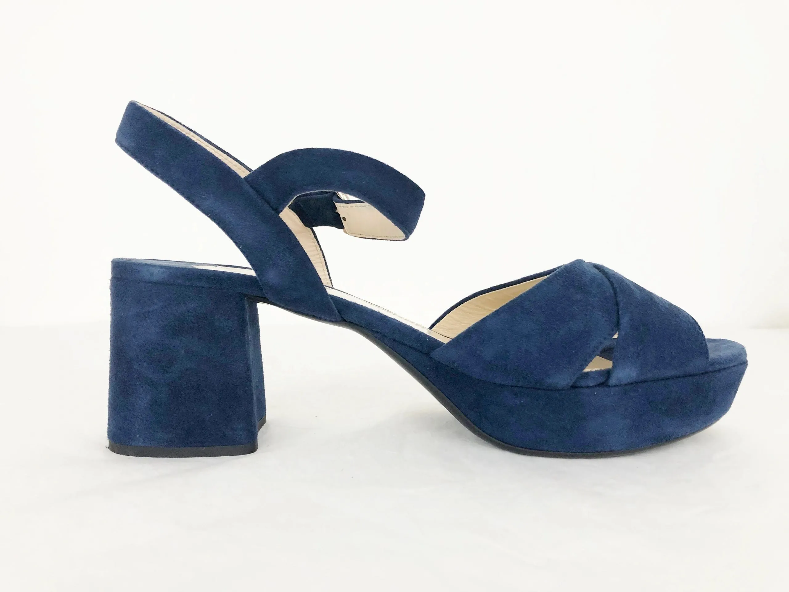 Prada Suede Platform Sandal Size 40 It (10 Us)