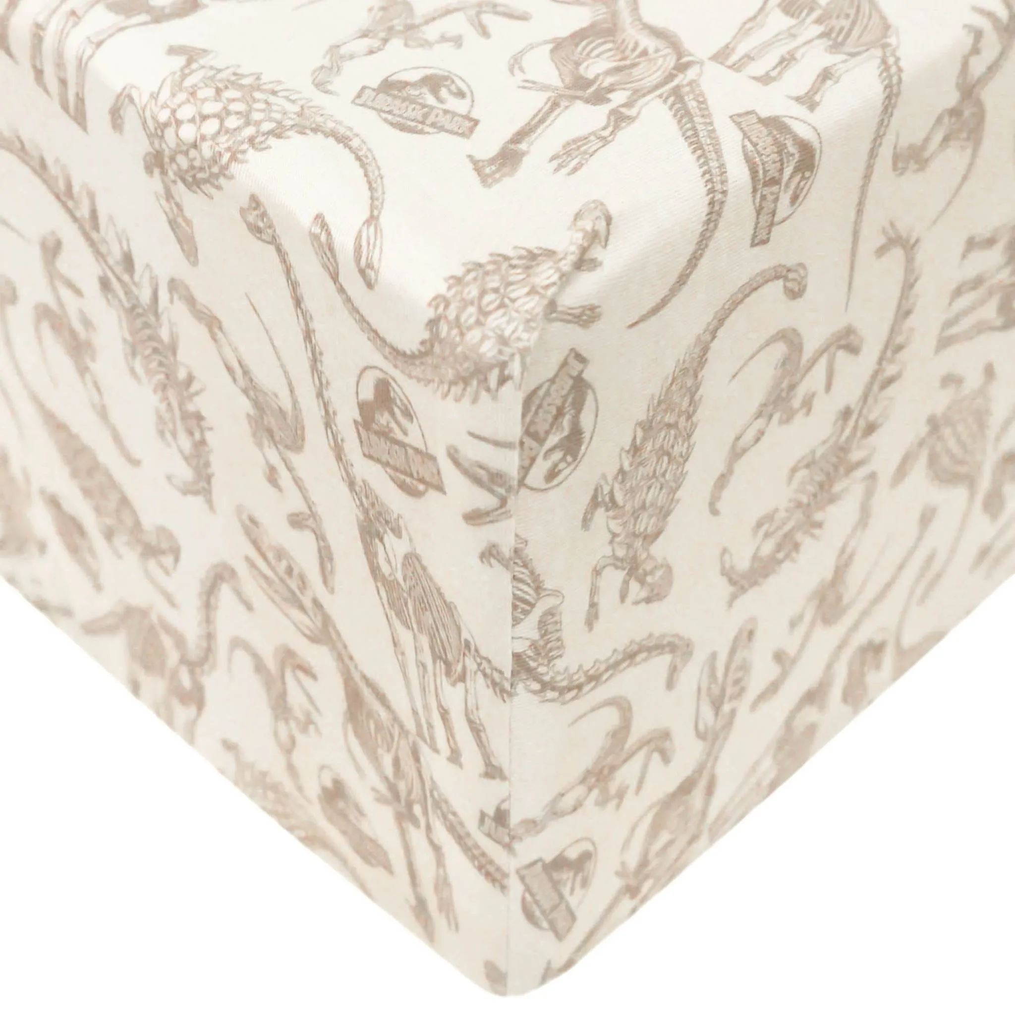 Premium Knit Fitted Crib Sheet - Jurassic Park Fossils