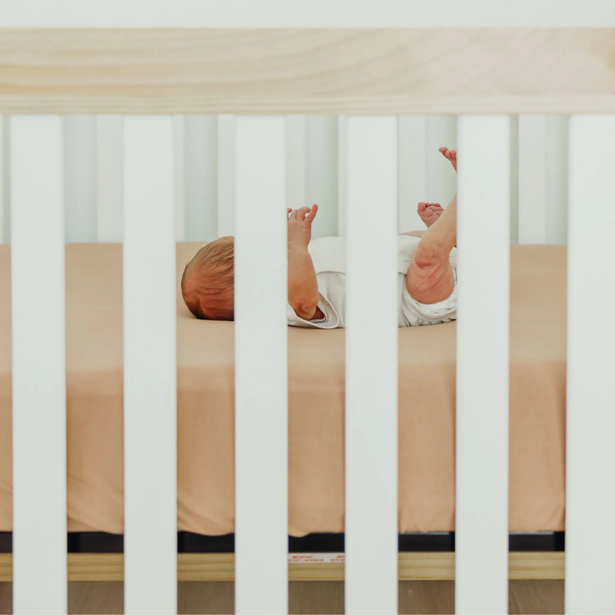 Premium Knit Fitted Crib Sheet - Pecan