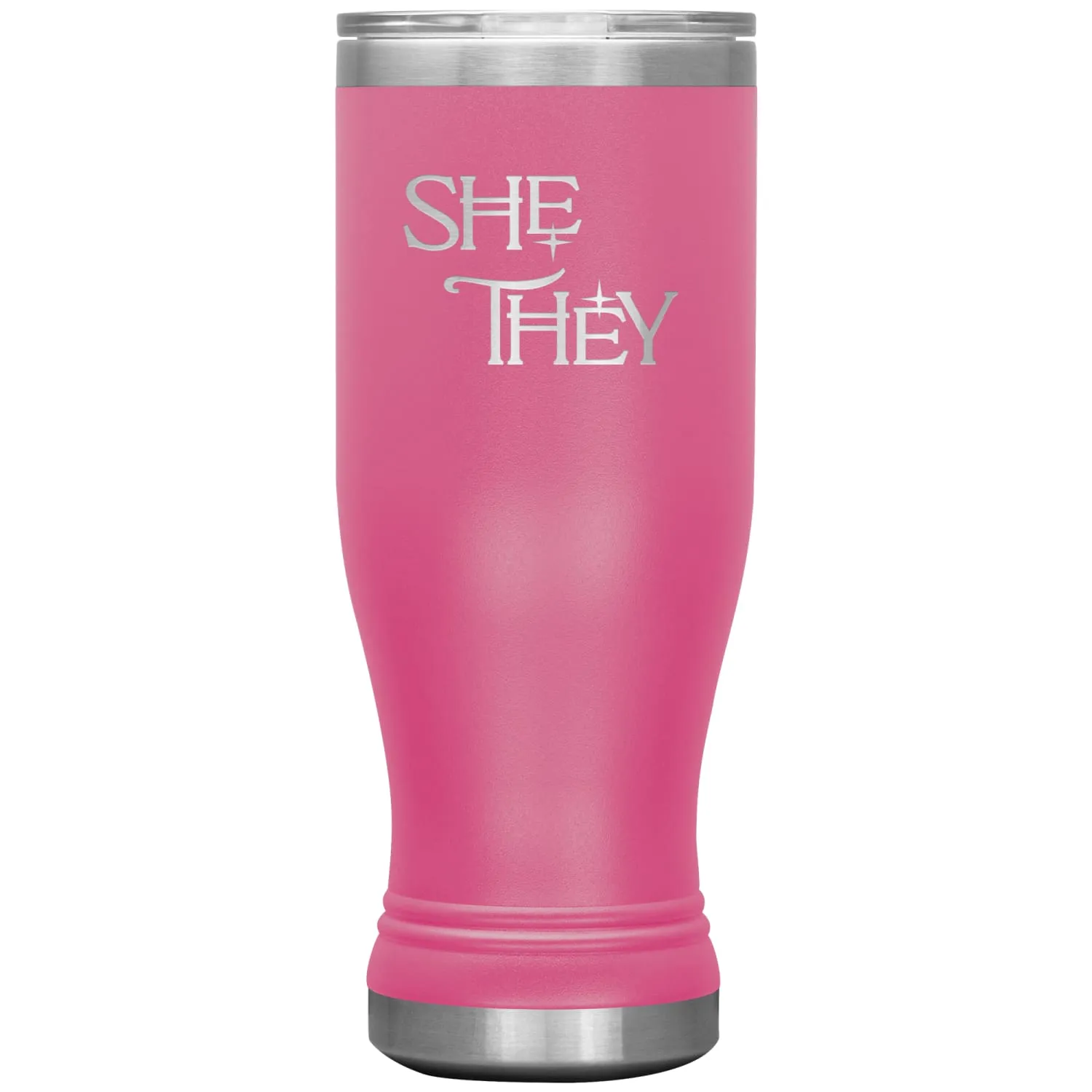 Pronoun Wishing Star She They 20oz BOHO Vacuum Tumbler