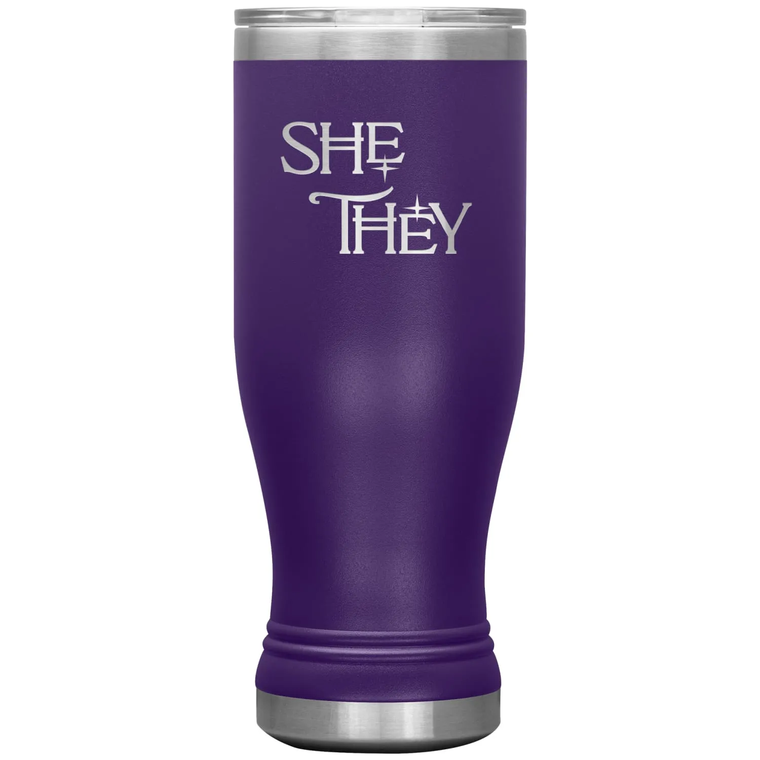 Pronoun Wishing Star She They 20oz BOHO Vacuum Tumbler