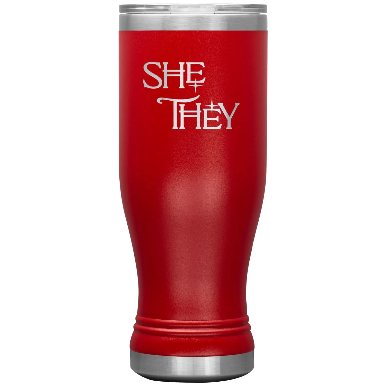 Pronoun Wishing Star She They 20oz BOHO Vacuum Tumbler