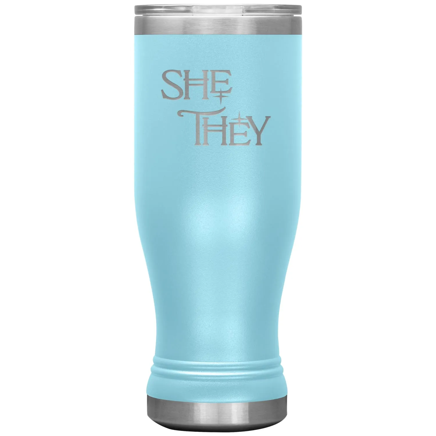 Pronoun Wishing Star She They 20oz BOHO Vacuum Tumbler