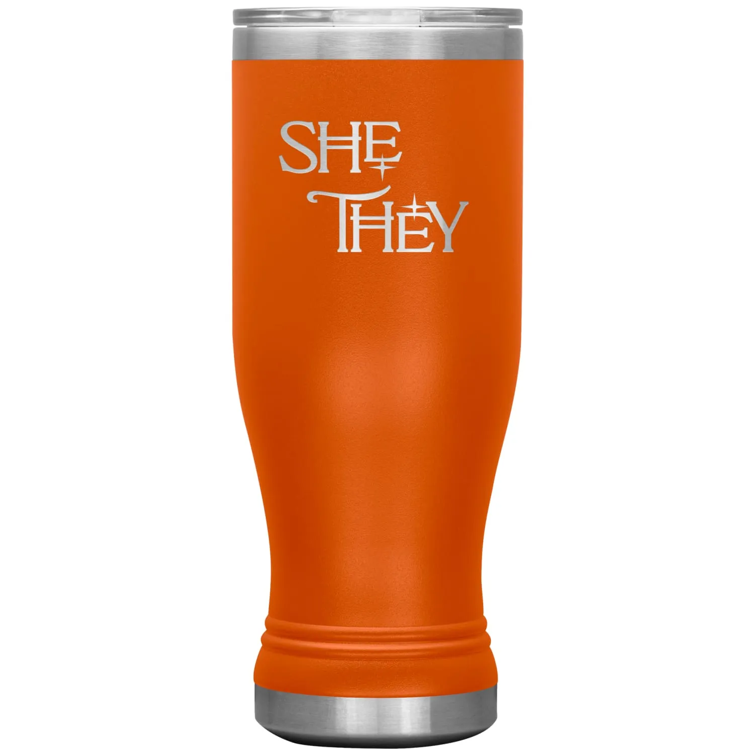 Pronoun Wishing Star She They 20oz BOHO Vacuum Tumbler
