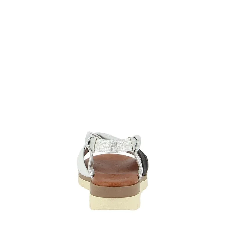 Raquel Perez Catarina Silver Multi Slingback Sandal