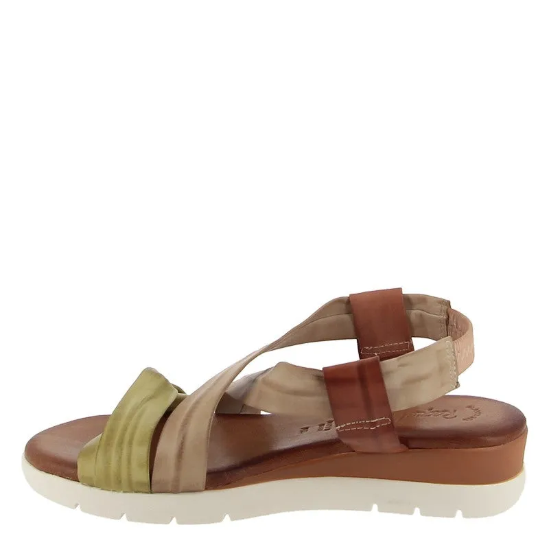 Raquel Perez Mistela Tan Multi Slingback Sandal