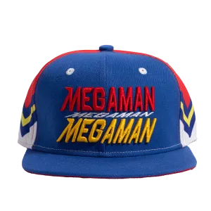 RED/BLUE MEGAMAN ZIGZAG FITTED HAT