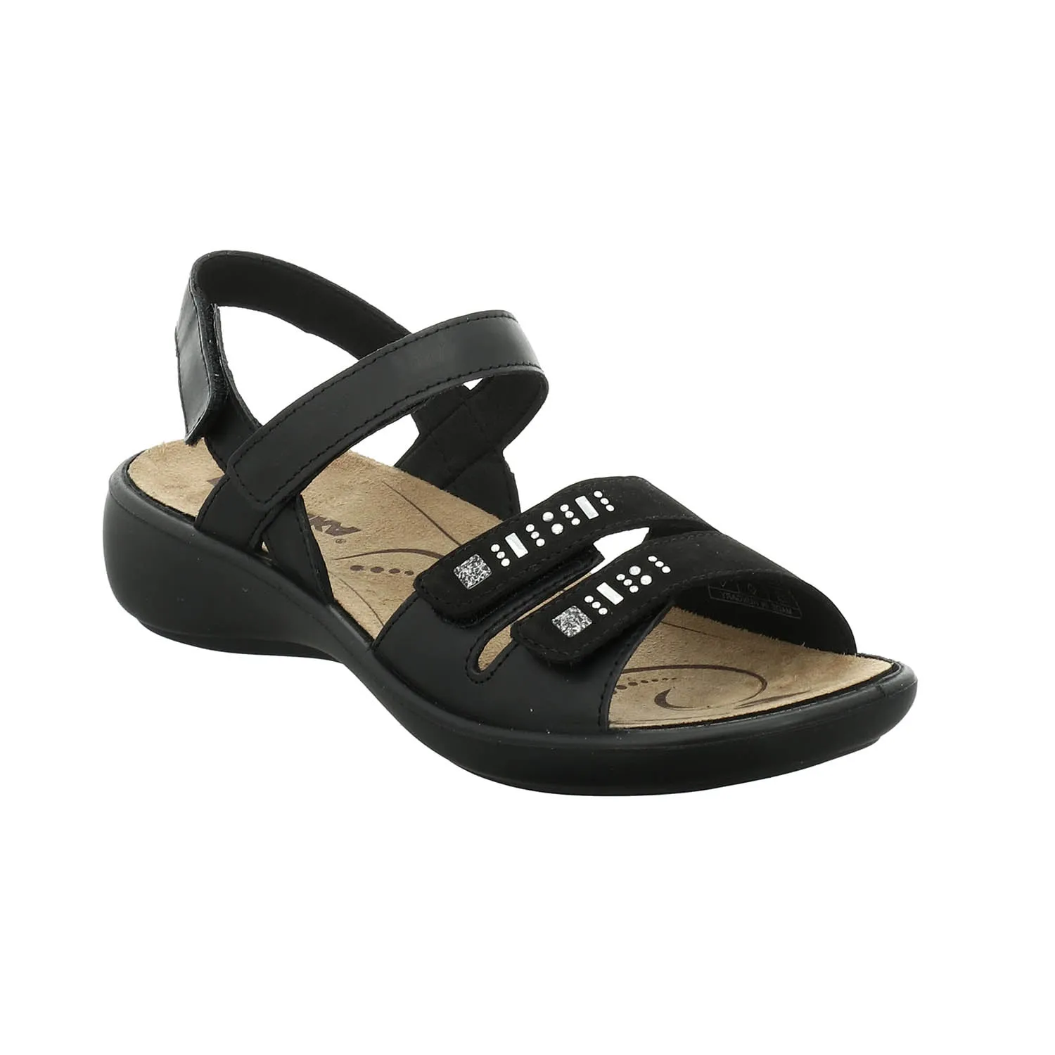 Romika Ibiza 86 Campa Sandal in White & Black