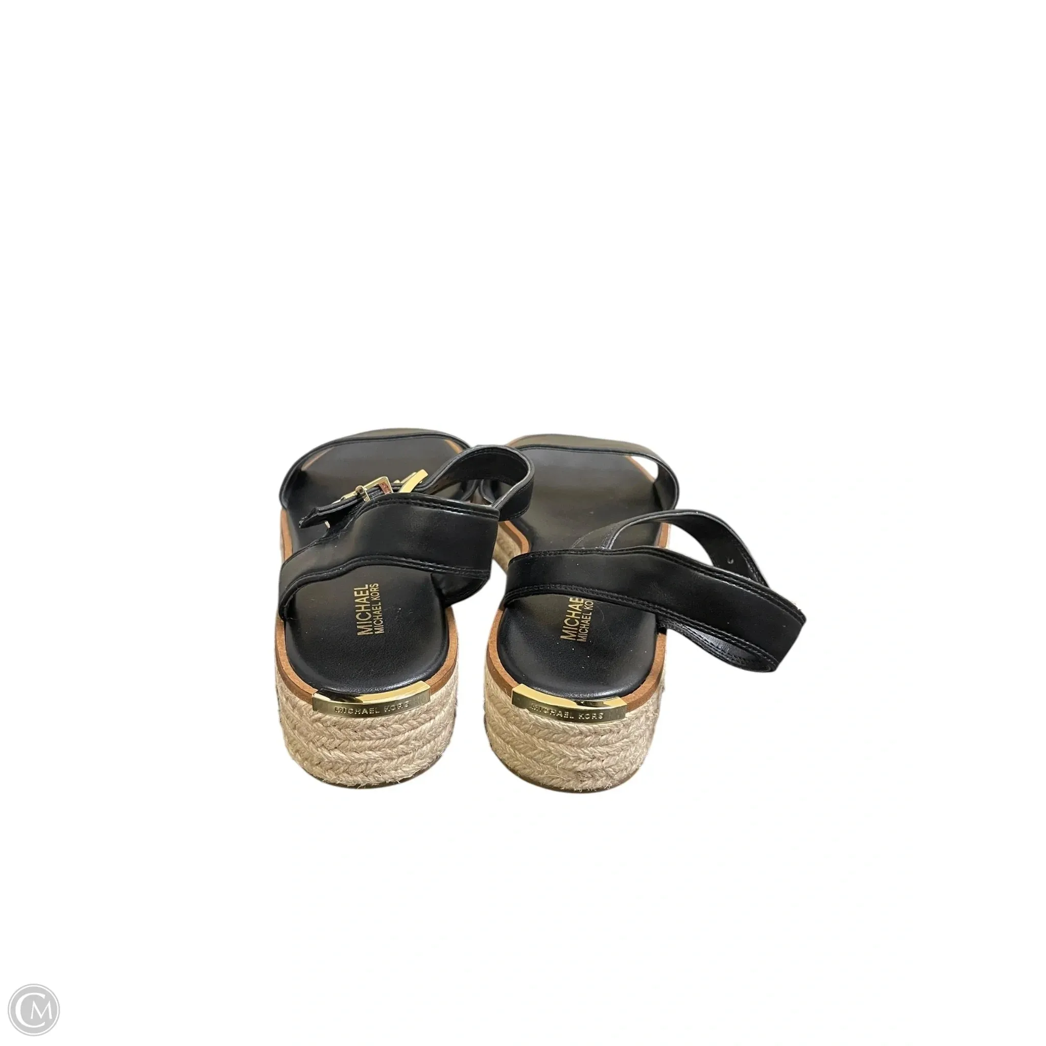 Sandals Designer By Michael Kors In Black, Size: 6.5