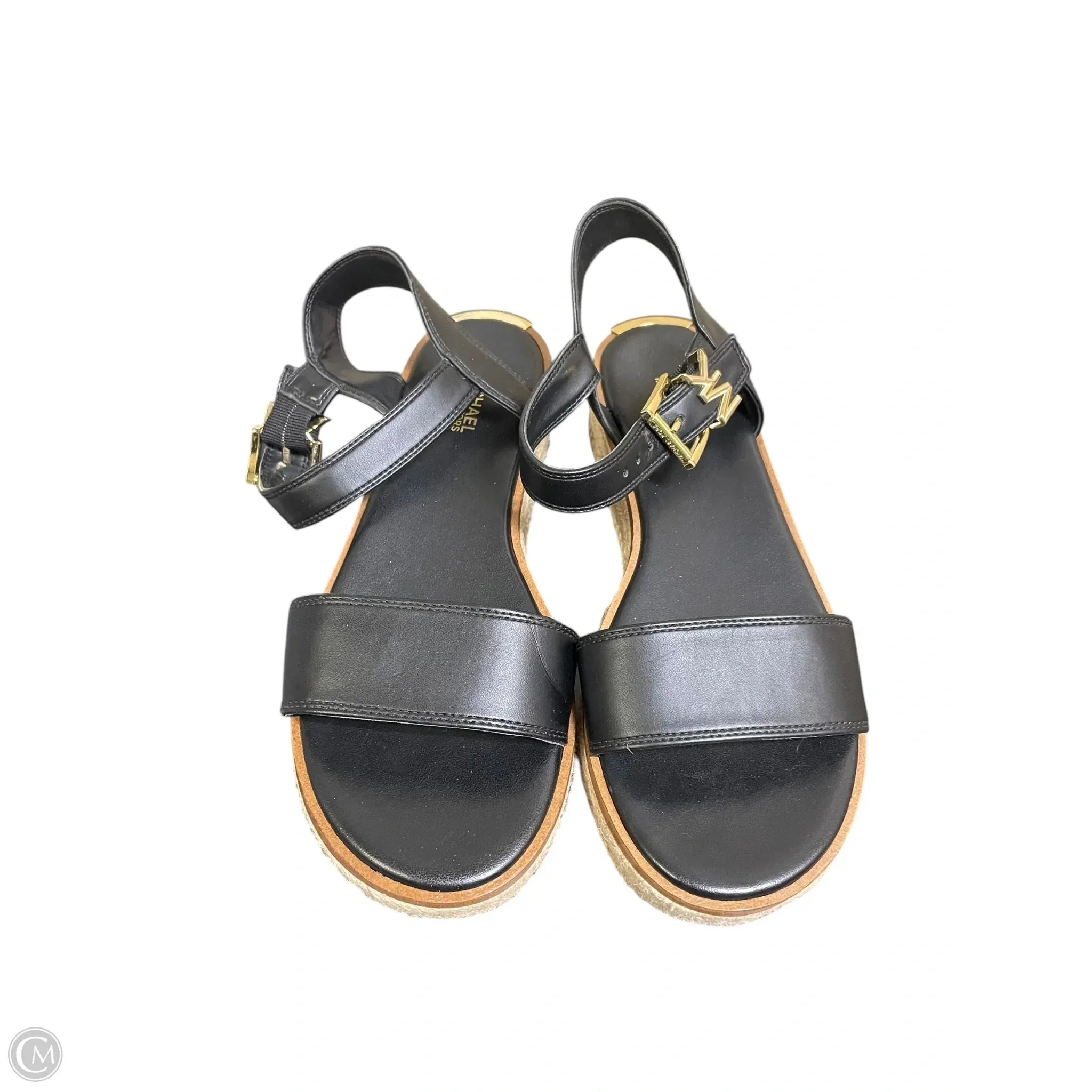 Sandals Designer By Michael Kors In Black, Size: 6.5