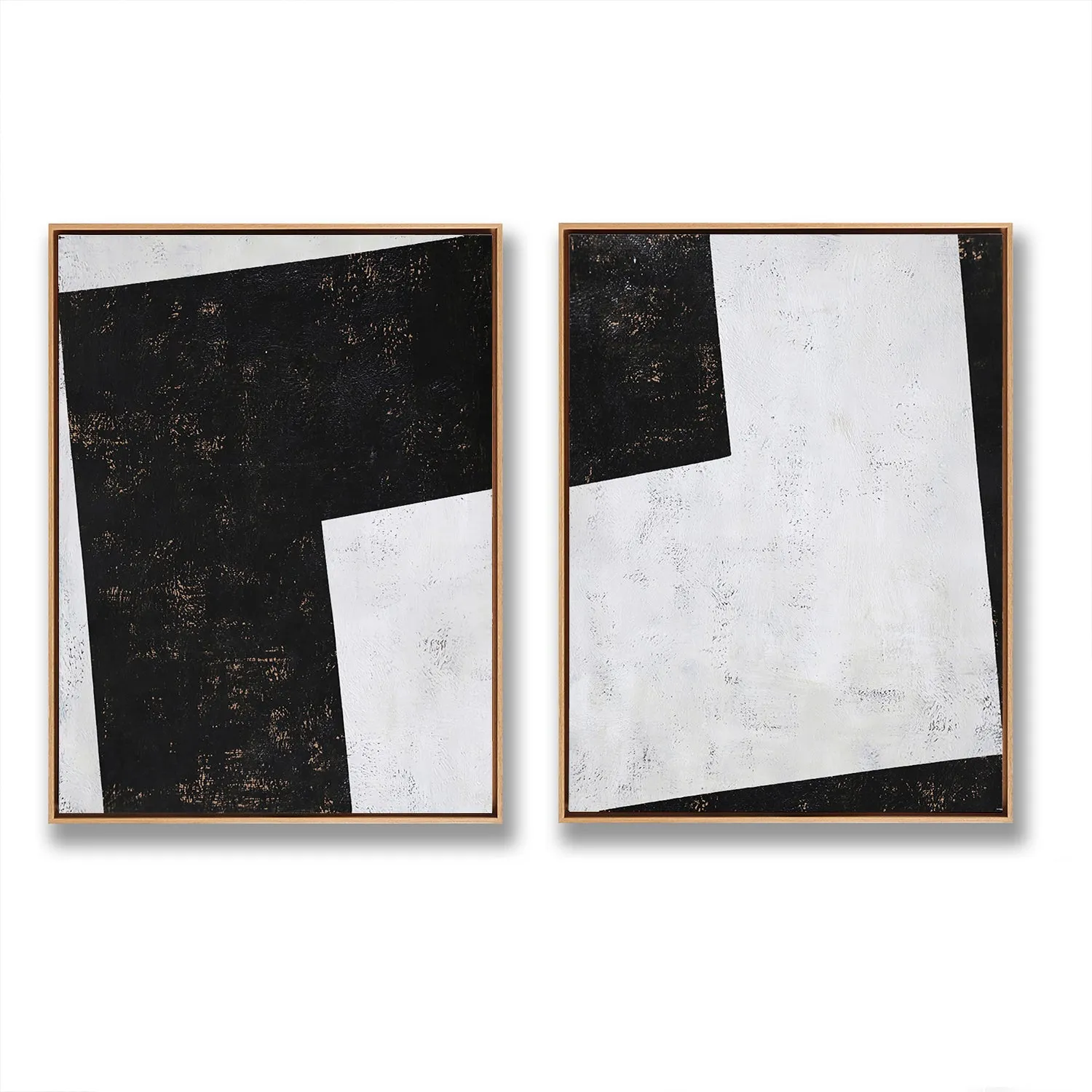 Set of 2 Geometric Painting P48