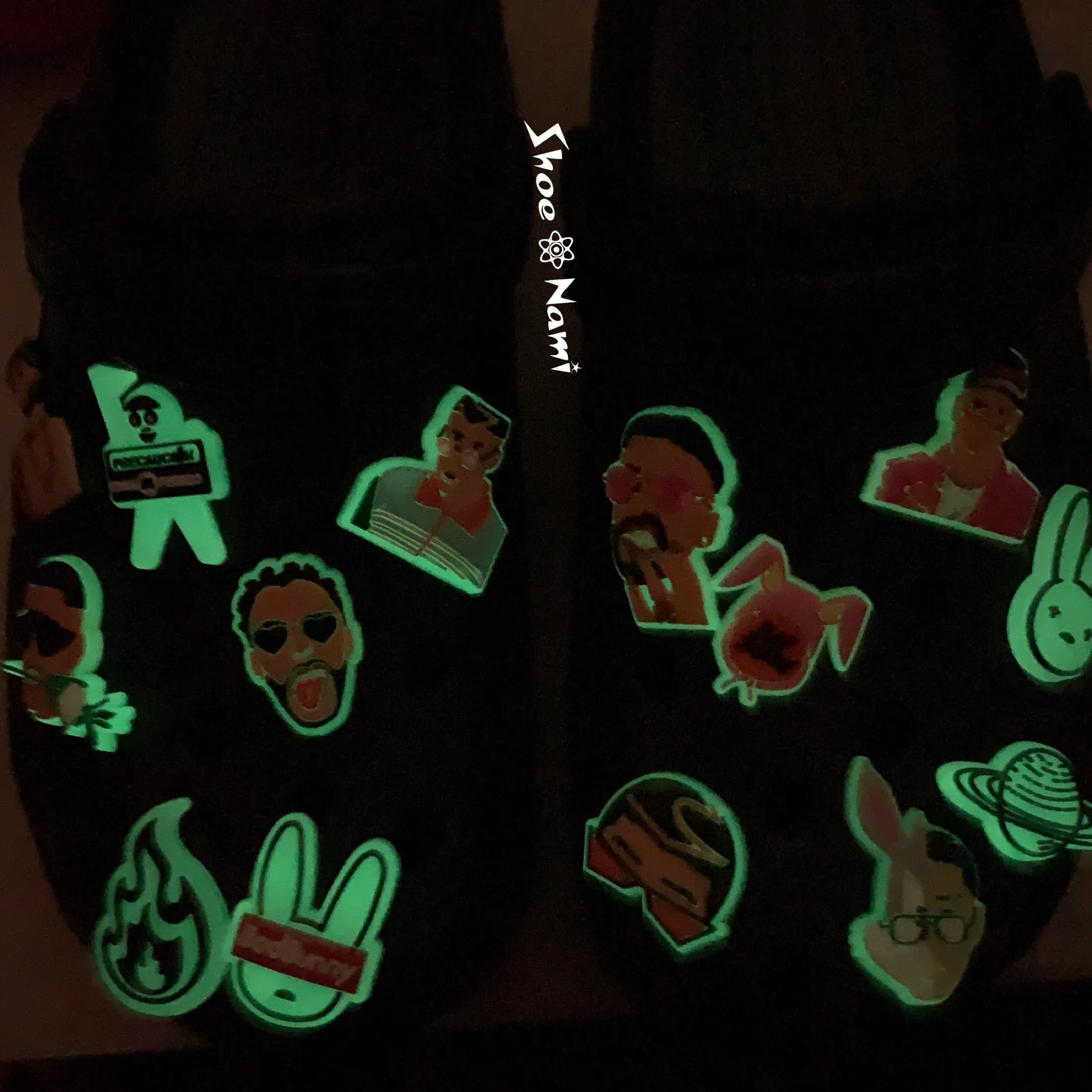 SHOE CHARMS - GLOW IN DARK PERREO
