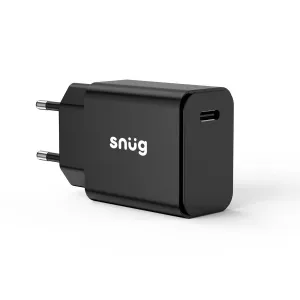 Snug 1 Port 20W PD Wall Charger - Black