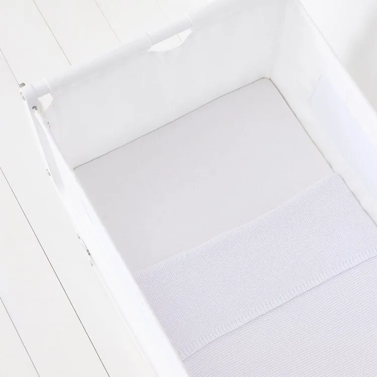 SnuzPod Crib 2 Pack Fitted Sheets - White