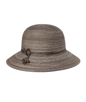 Sophia Short Brim Sun Protection Hat In Chocolate