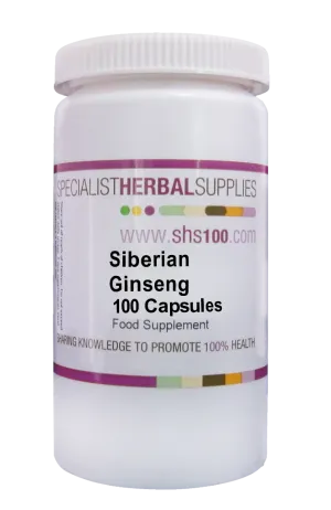 Specialist Herbal Supplies (SHS) Siberian Ginseng Capsules 100's