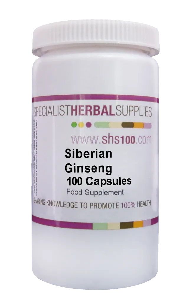 Specialist Herbal Supplies (SHS) Siberian Ginseng Capsules 100's