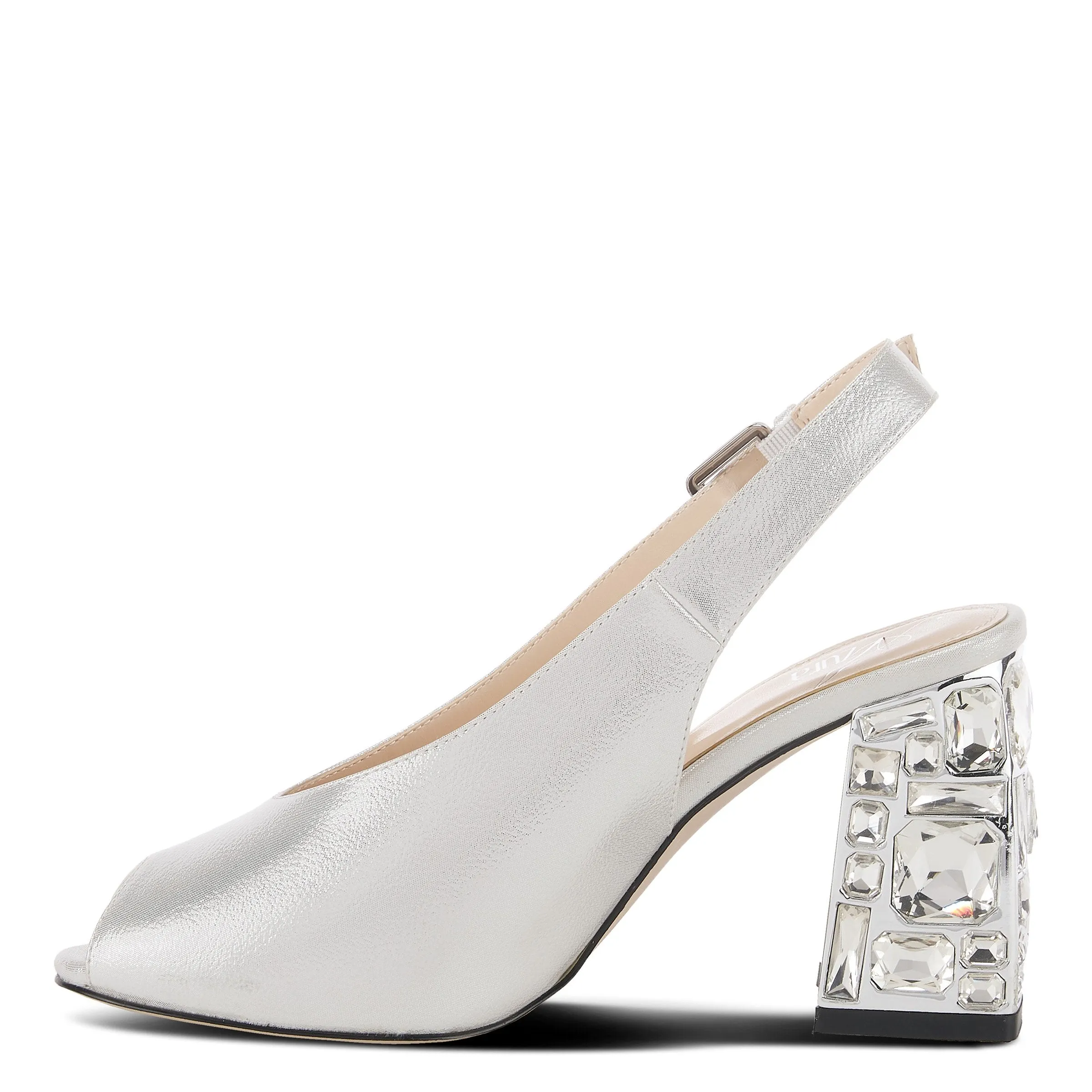 Spring Step Shoes  Azura Dazzley Sandal Women’s Metallic Pebbled Leather