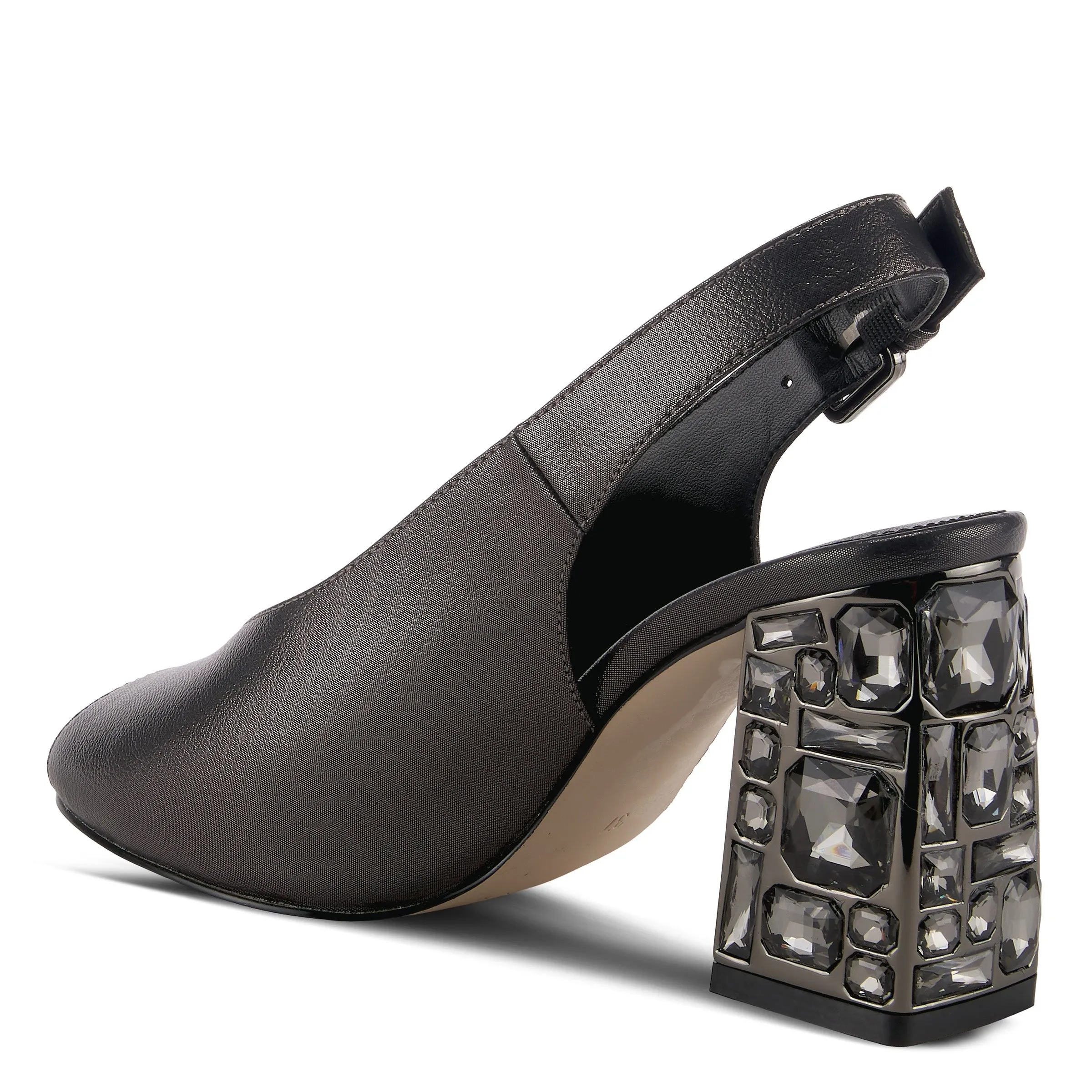 Spring Step Shoes  Azura Dazzley Sandal Women’s Metallic Pebbled Leather