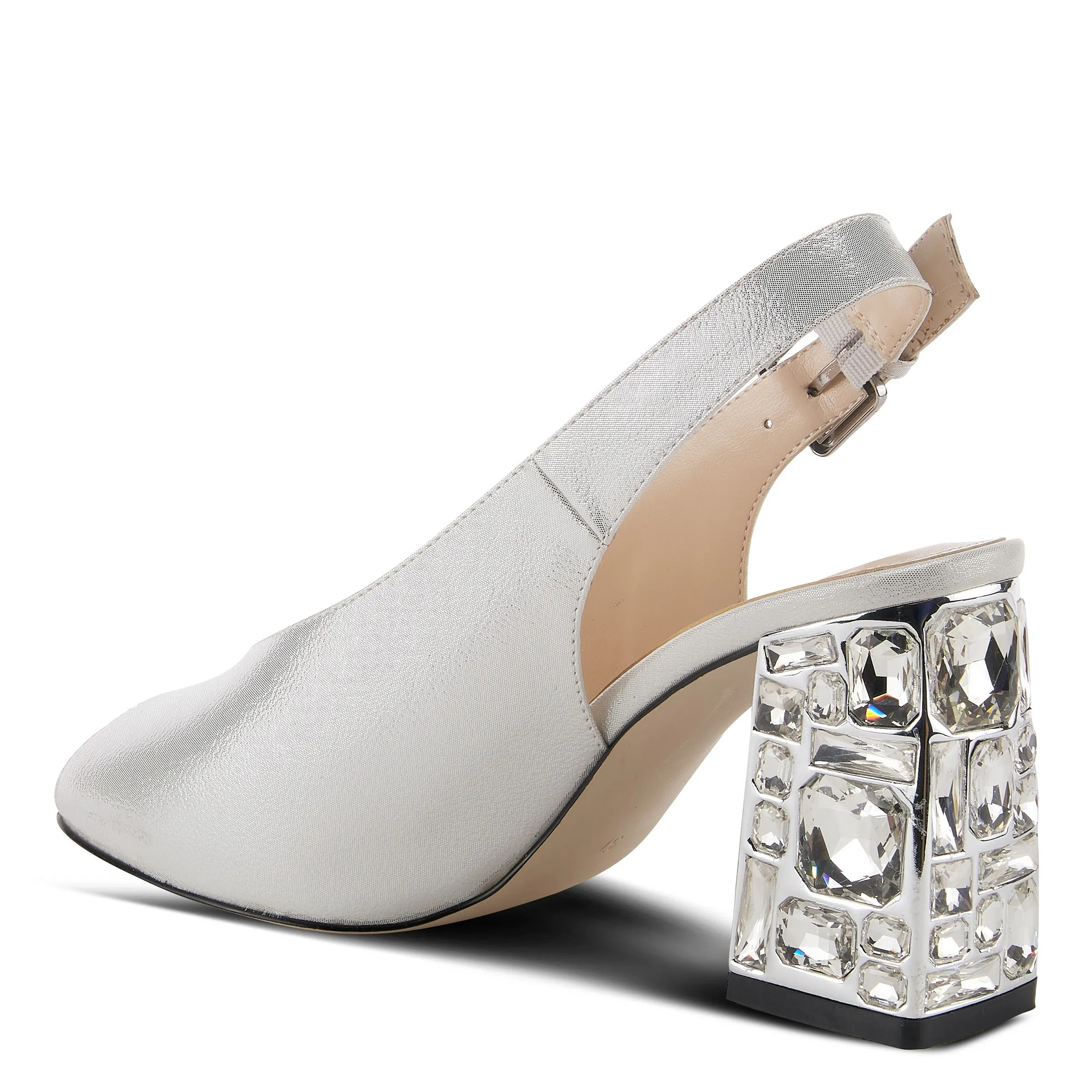 Spring Step Shoes  Azura Dazzley Sandal Women’s Metallic Pebbled Leather