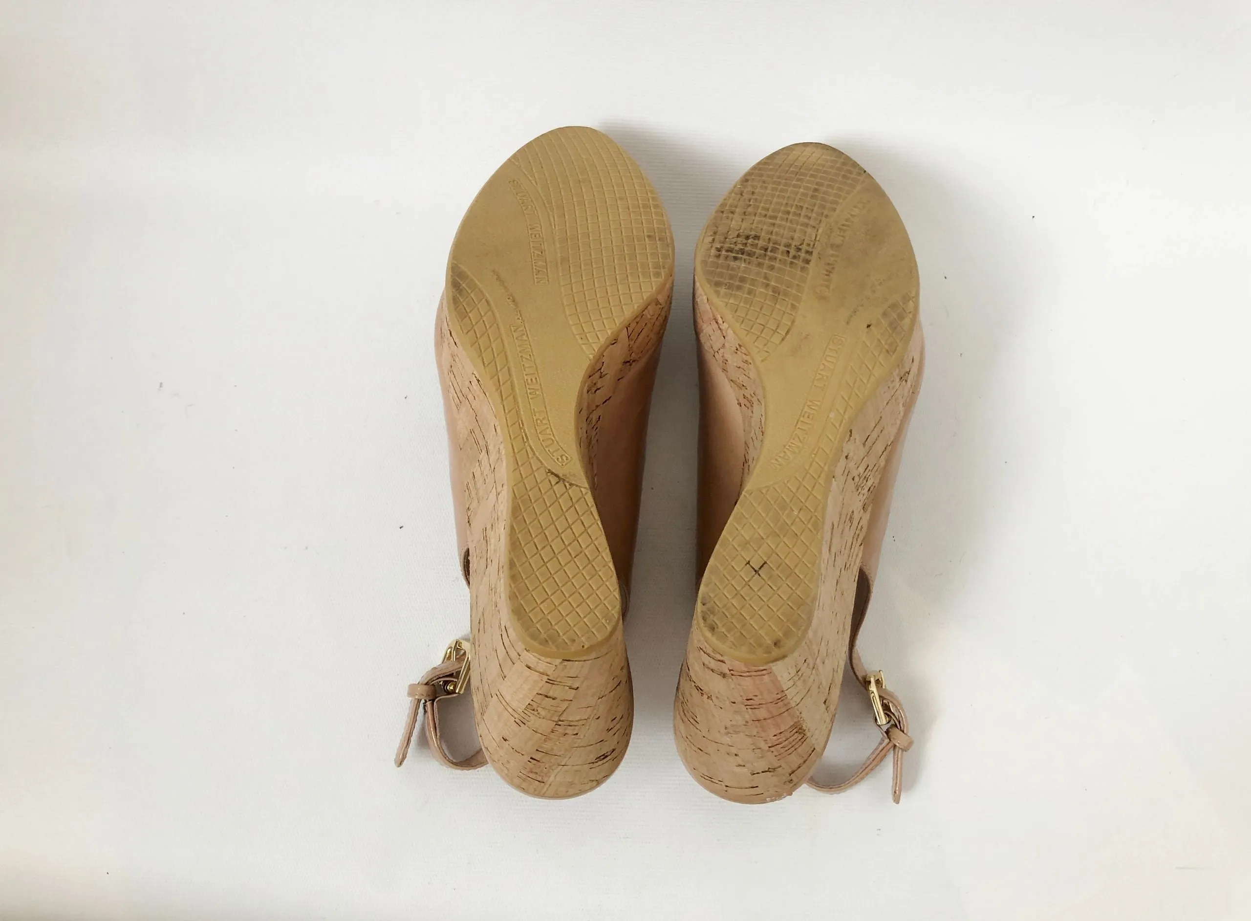 Stuart Weitzman Open Toe Wedge Size 8.5