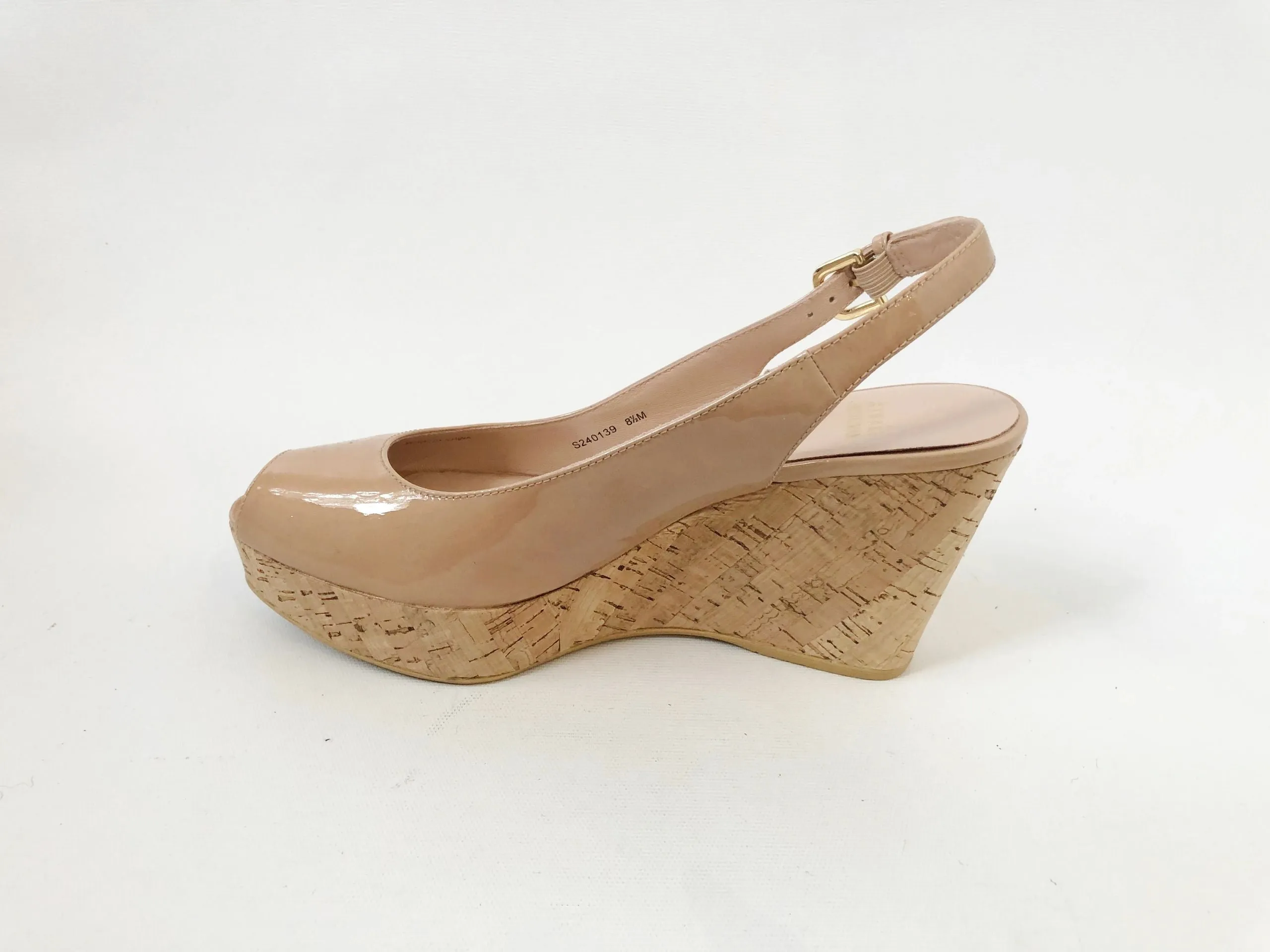 Stuart Weitzman Open Toe Wedge Size 8.5