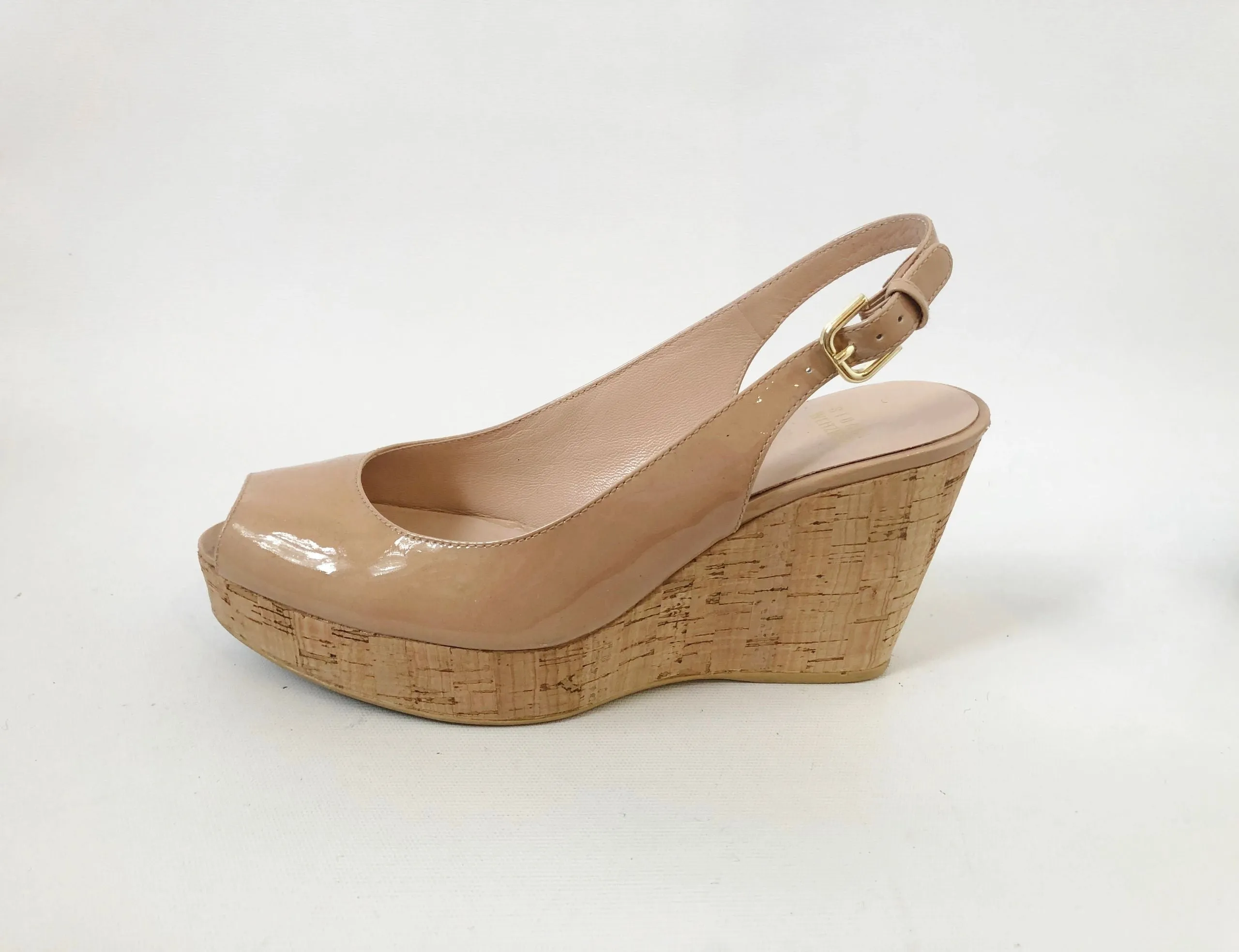 Stuart Weitzman Open Toe Wedge Size 8.5