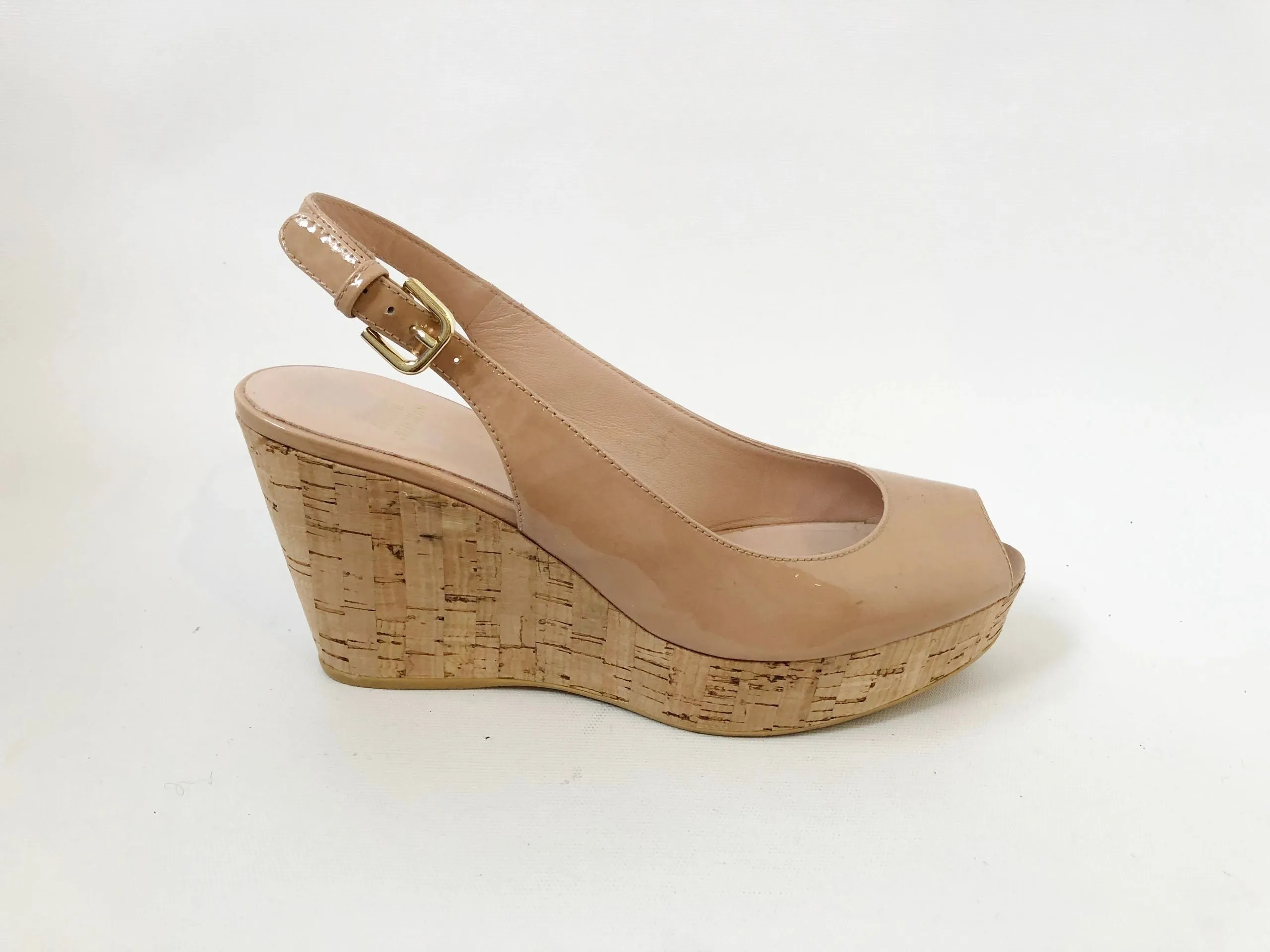 Stuart Weitzman Open Toe Wedge Size 8.5