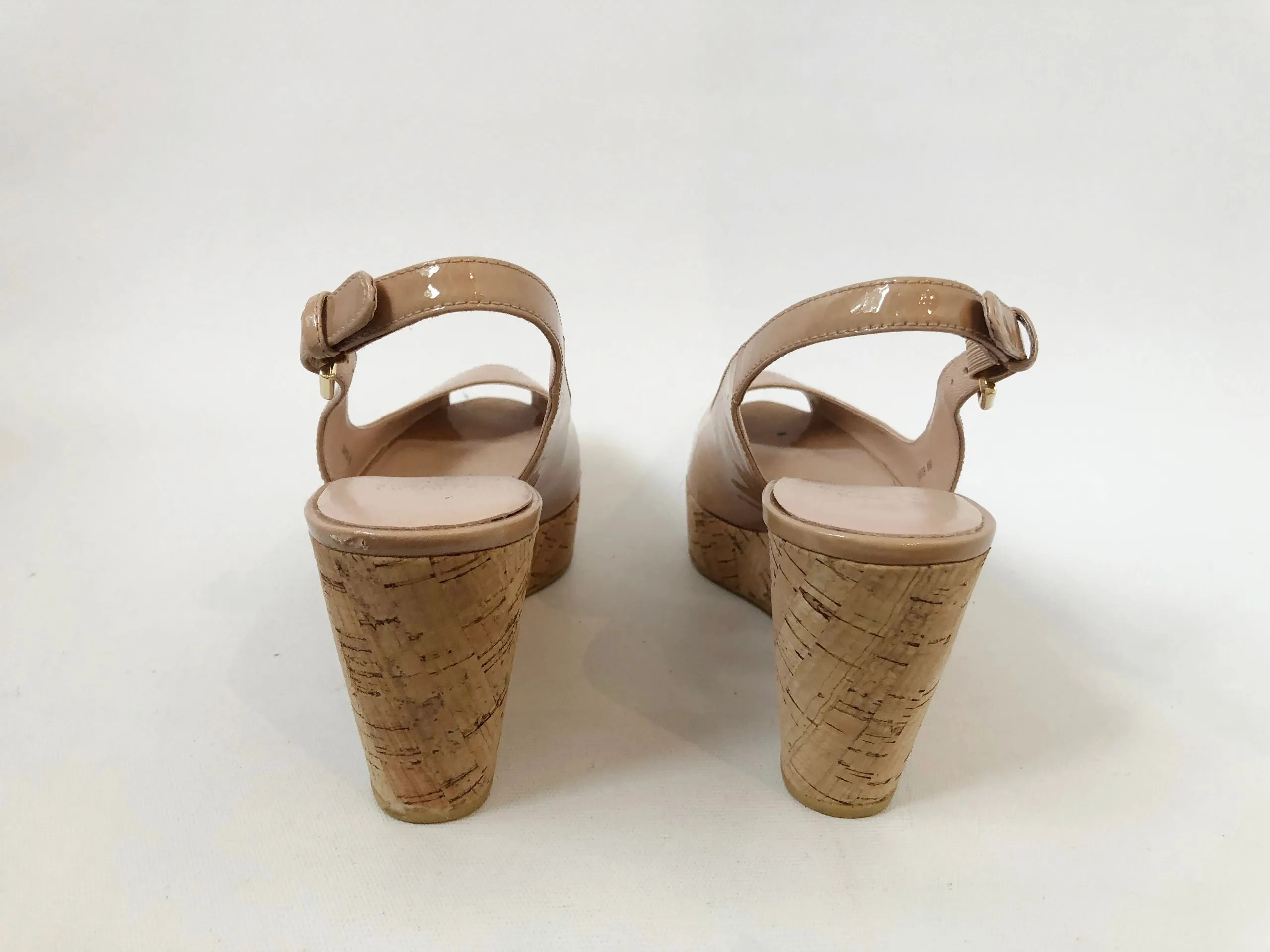 Stuart Weitzman Open Toe Wedge Size 8.5