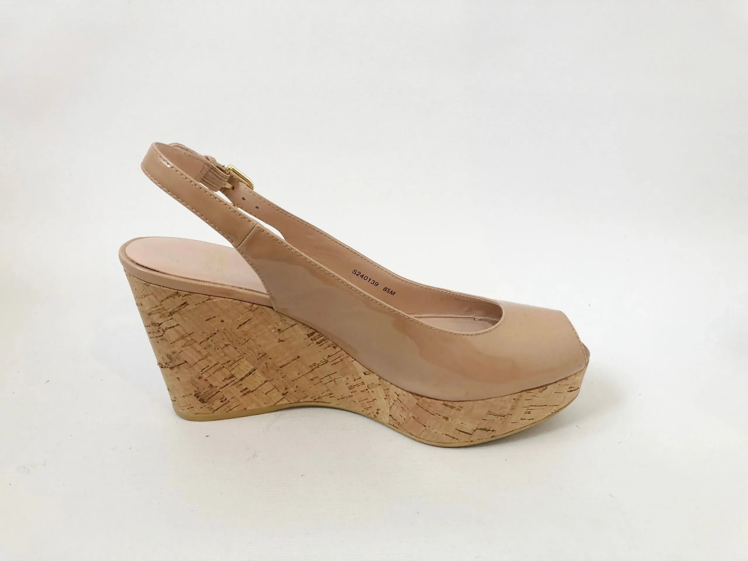 Stuart Weitzman Open Toe Wedge Size 8.5