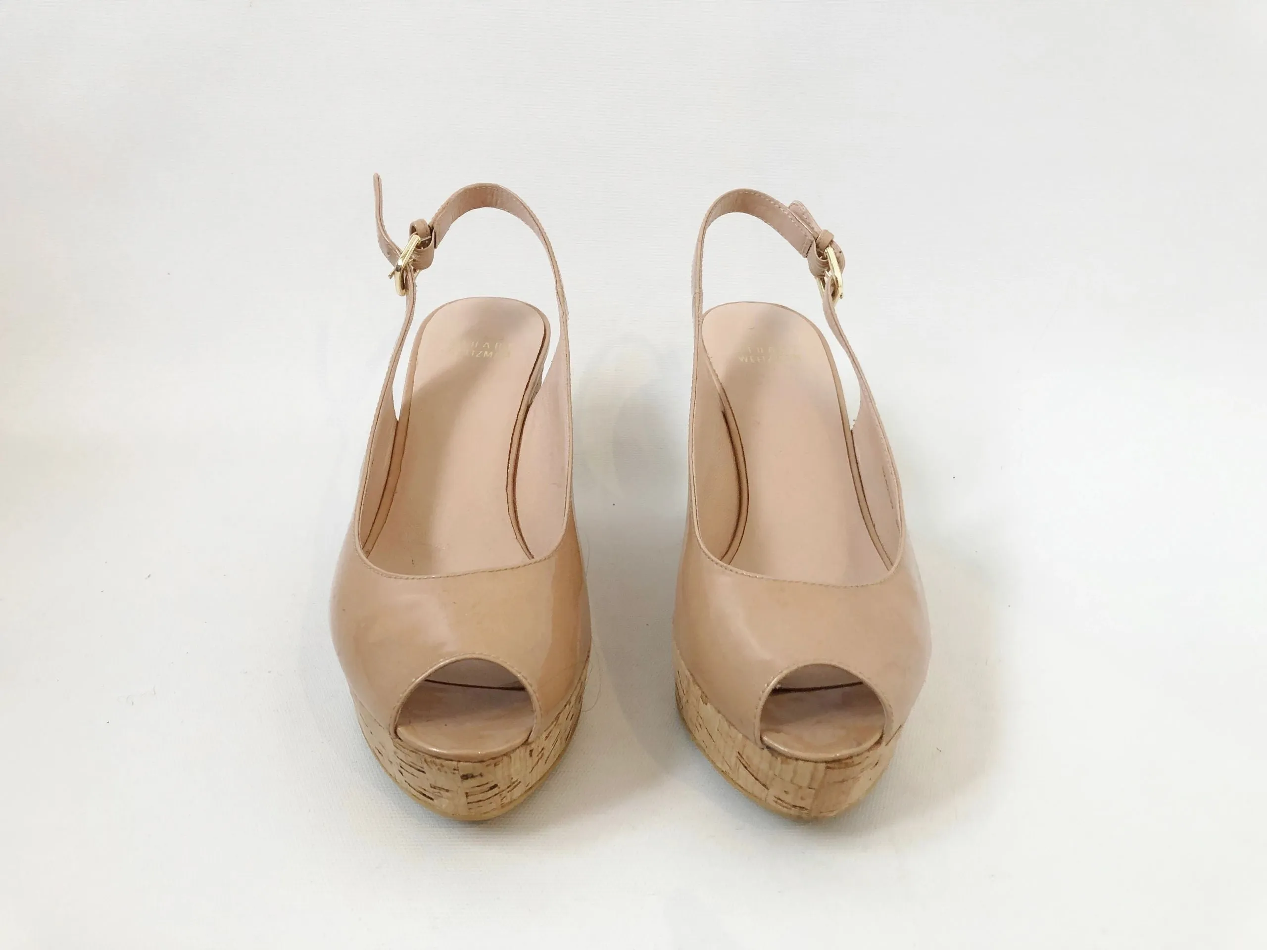 Stuart Weitzman Open Toe Wedge Size 8.5