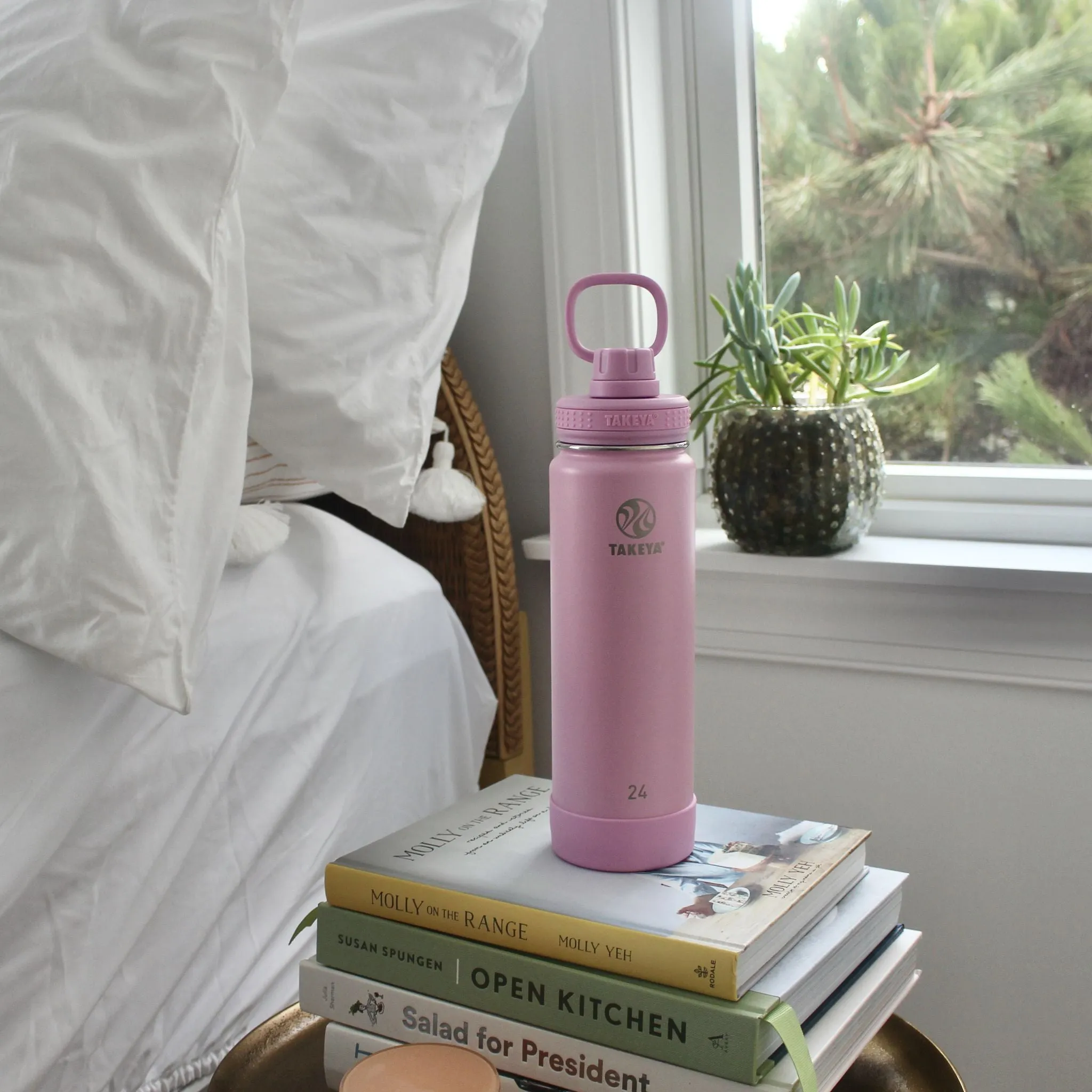 Takeya Active 700ML Stainless Steel Water Bottle With Spout Lid