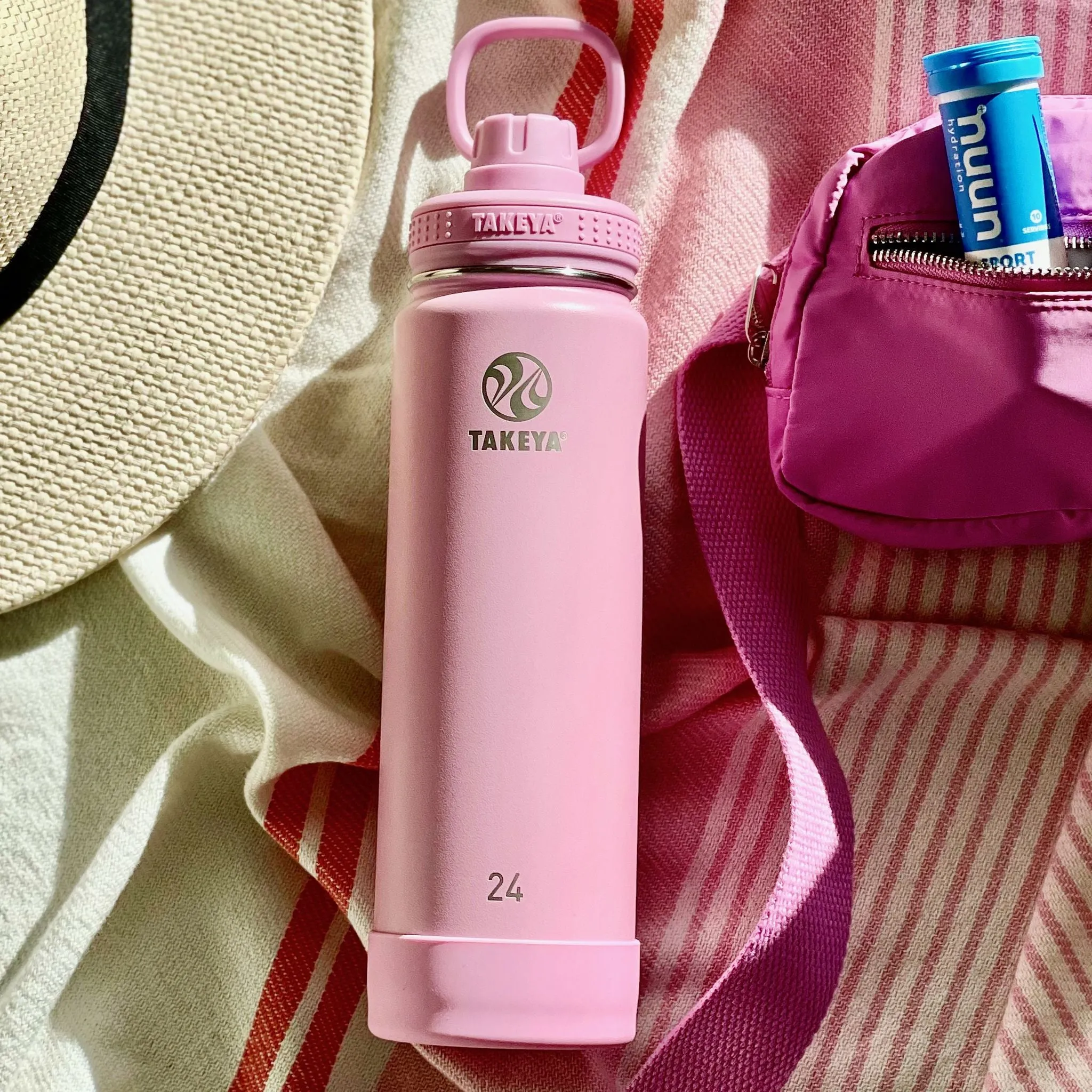 Takeya Active 700ML Stainless Steel Water Bottle With Spout Lid