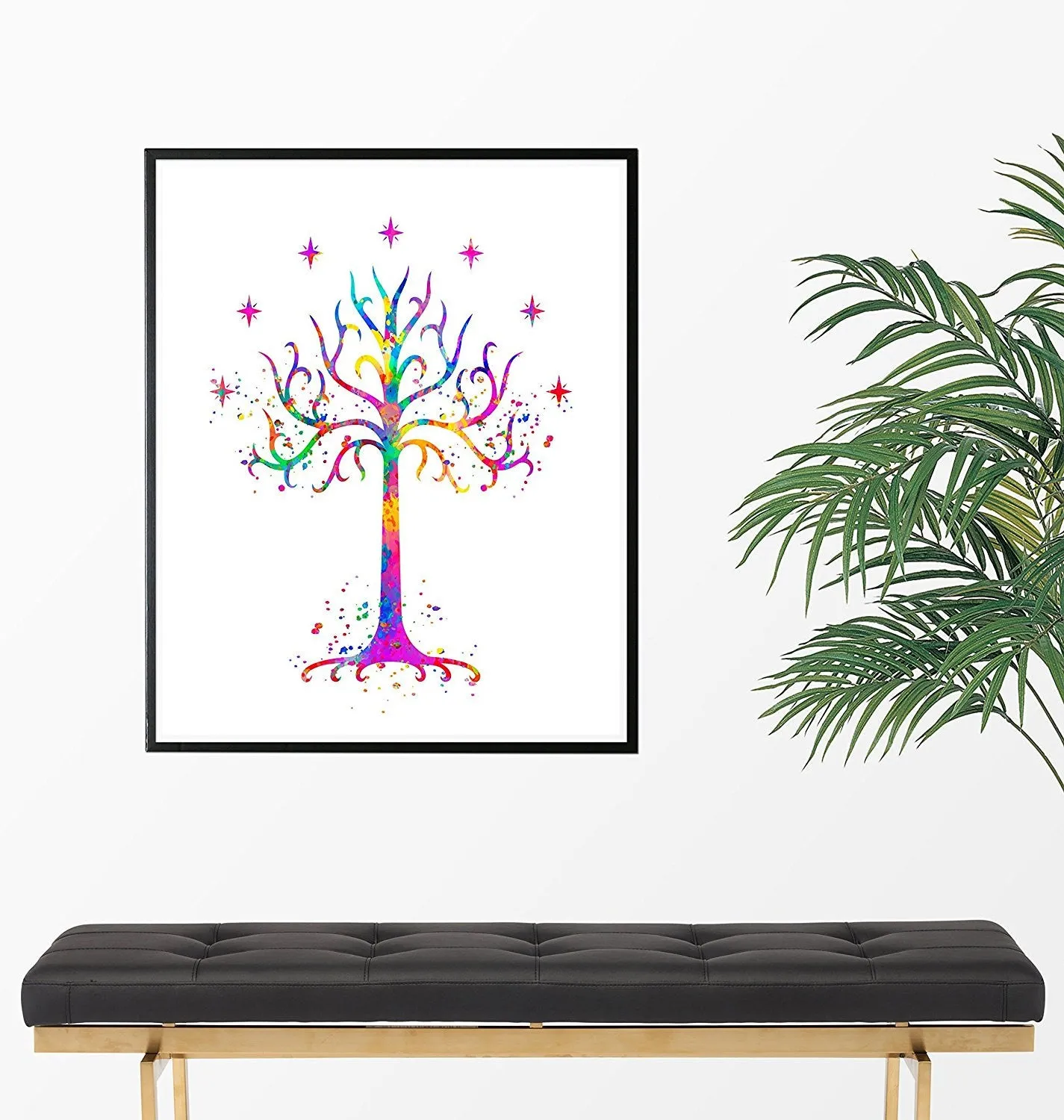 Tree of Gondor Watercolor Art Print - Unframed
