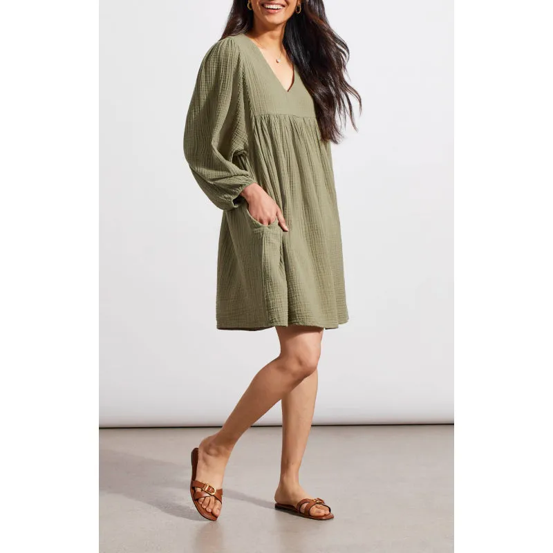 Tribal 3/4 Puff Sleeve Dress