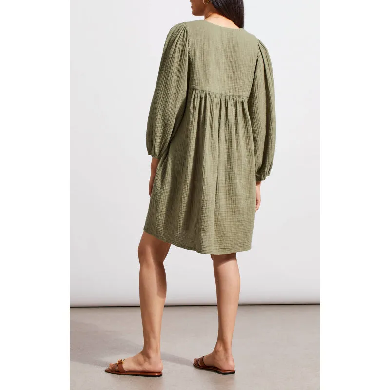 Tribal 3/4 Puff Sleeve Dress